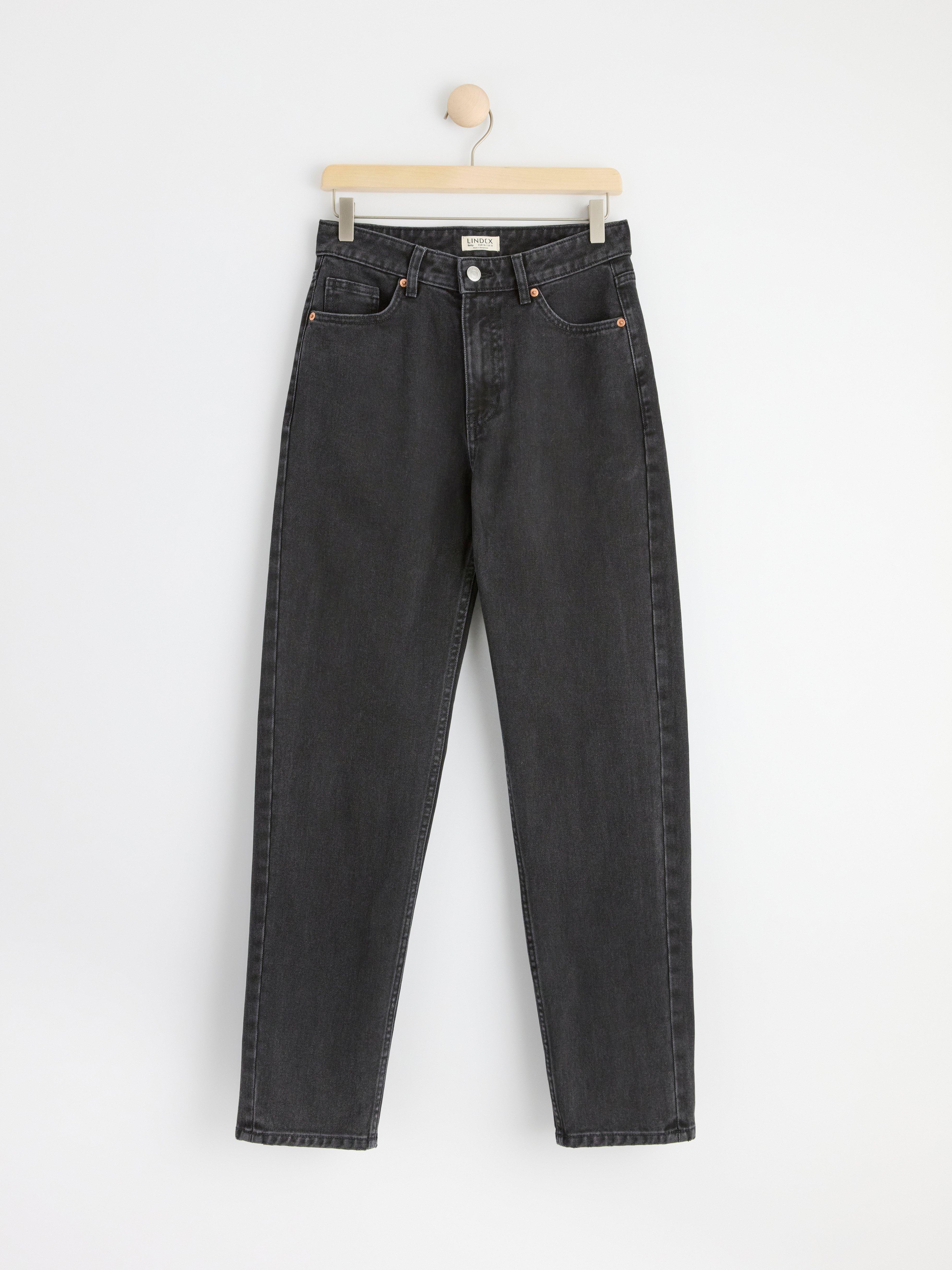 BETTY High waist straight jeans Black