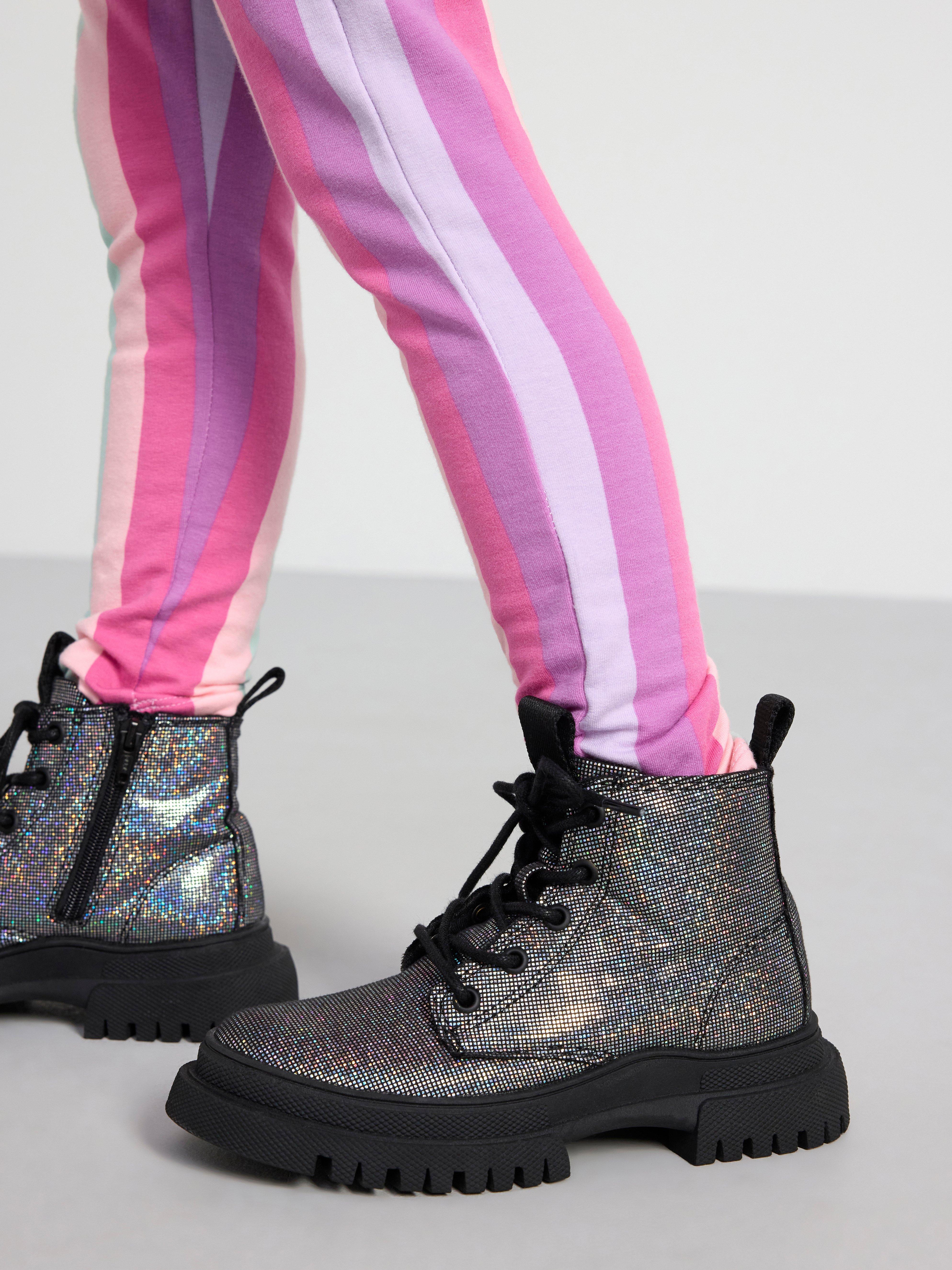 Leggings with pattern Light Dusty Turquoise