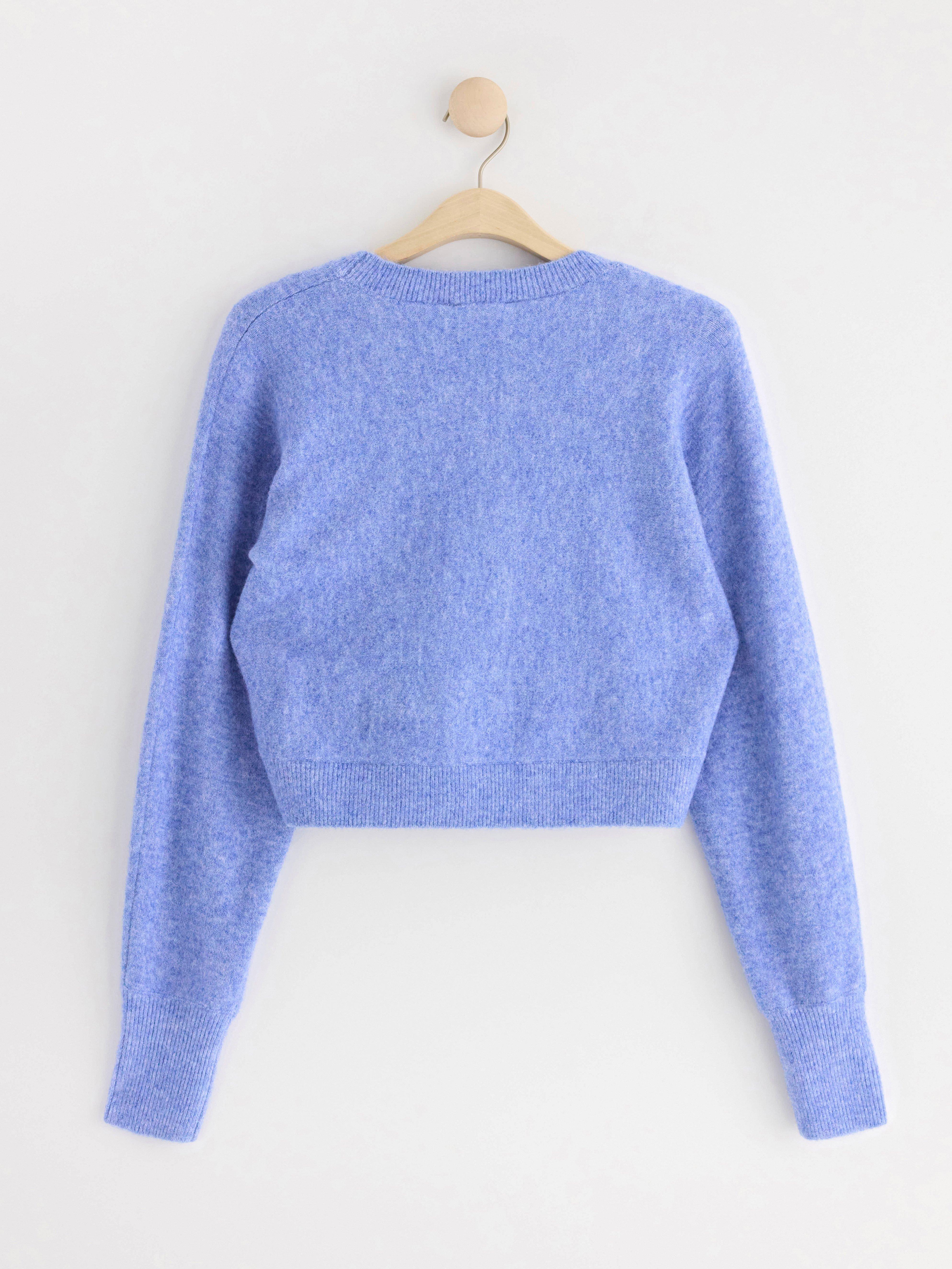MOM Cropped jumper blue