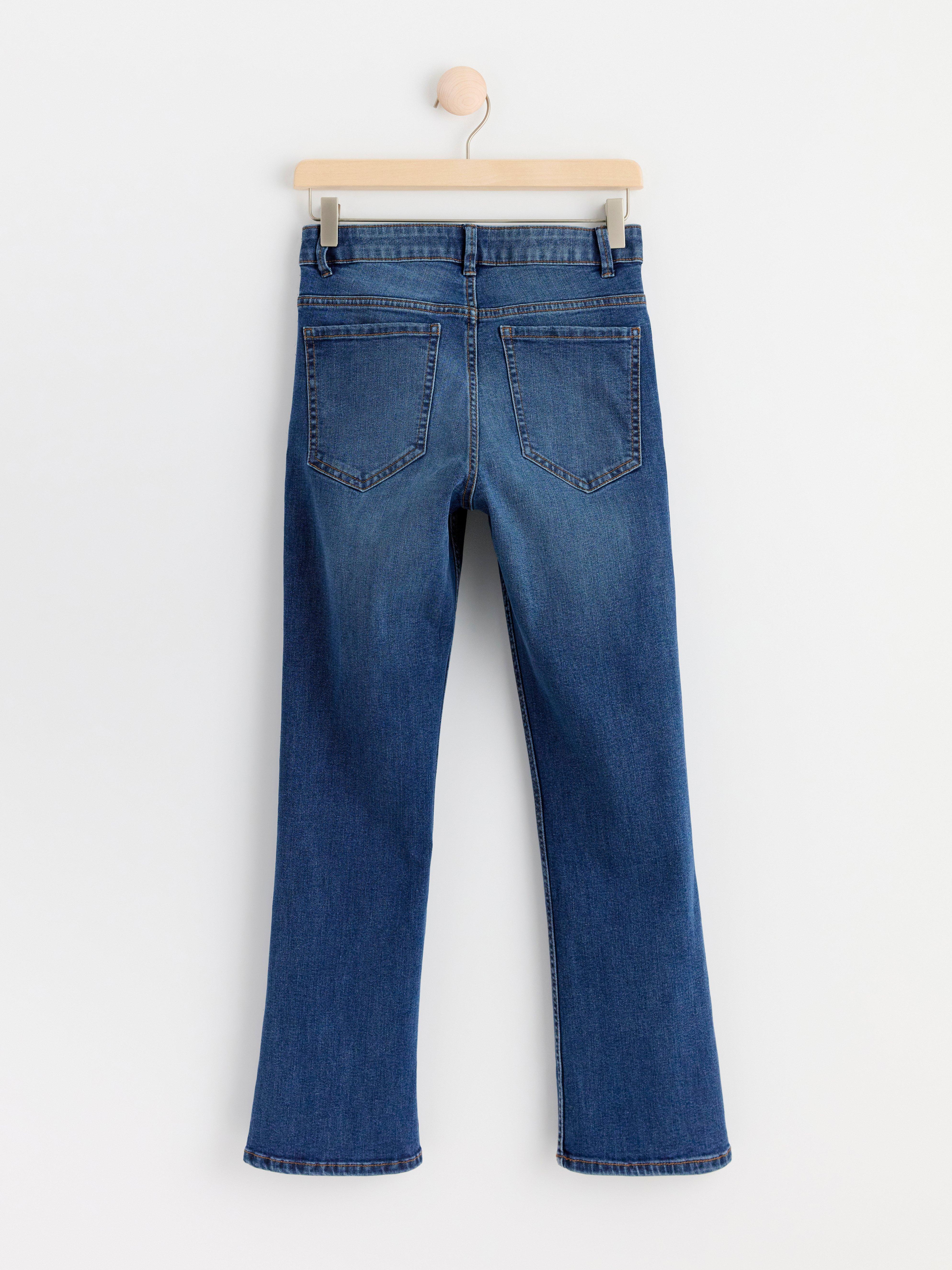 KAREN Flared cropped jeans Denim blue