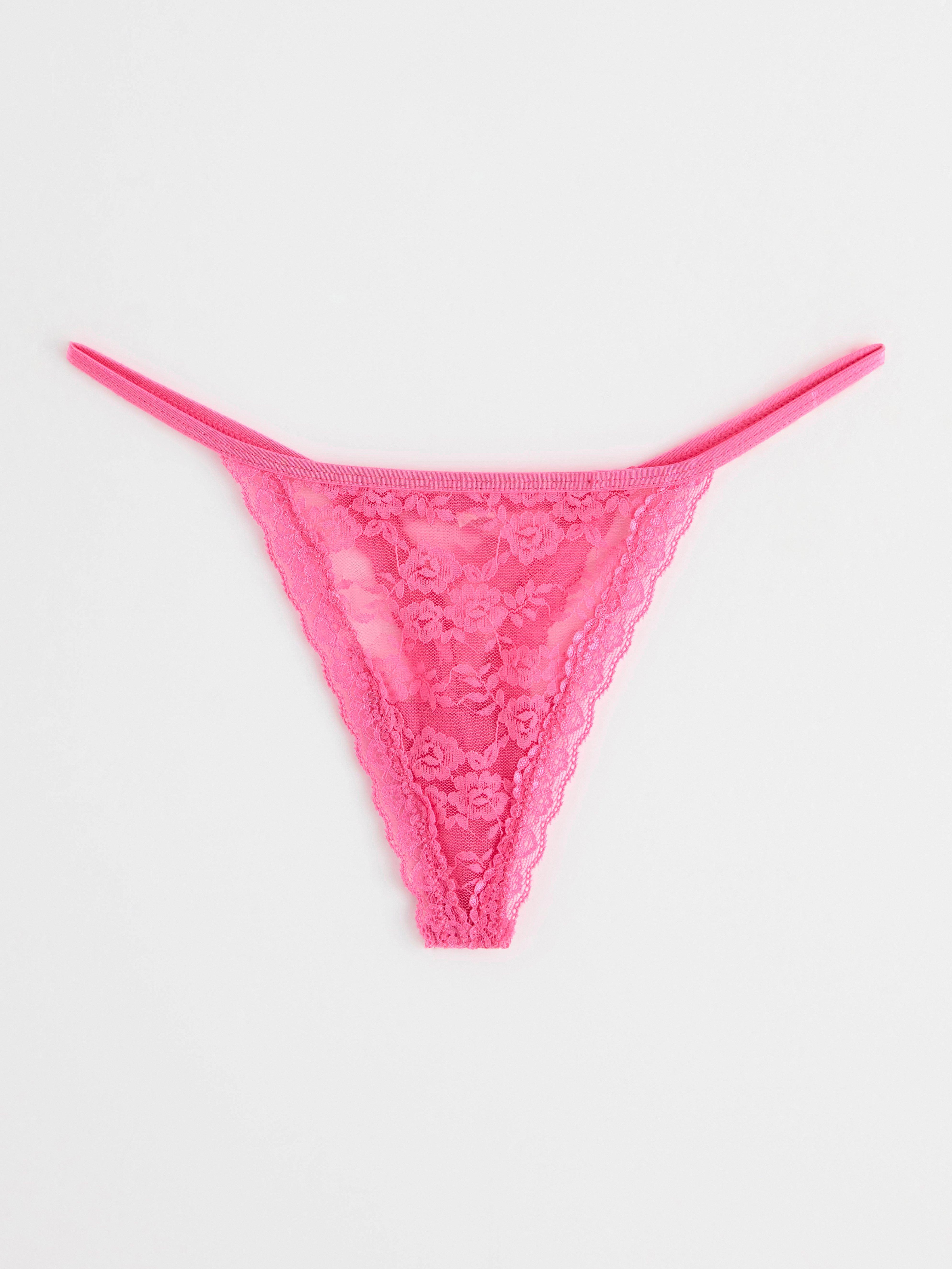 Thong low waist Pink