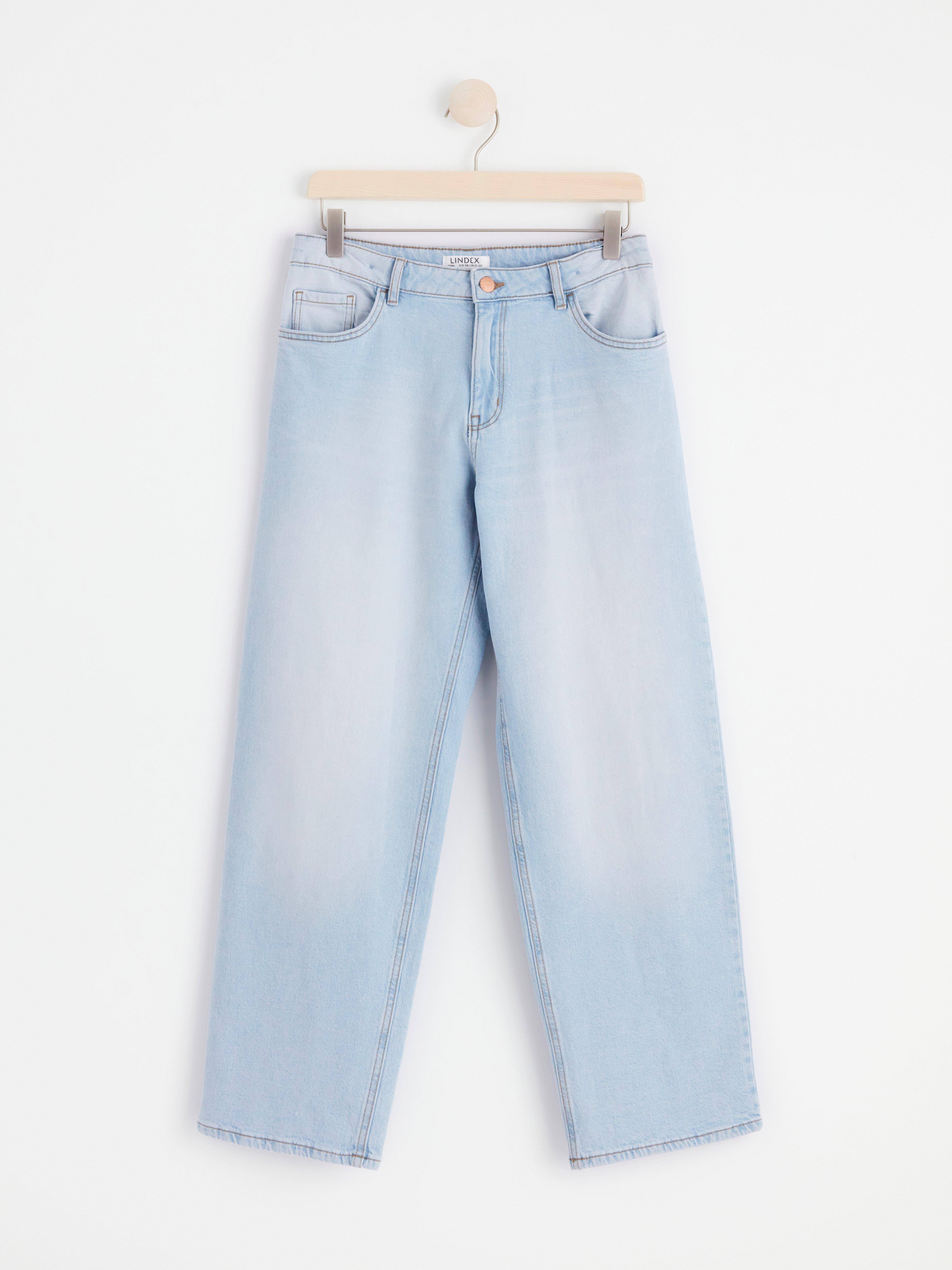VICKY Wide low waist jeans Light denim