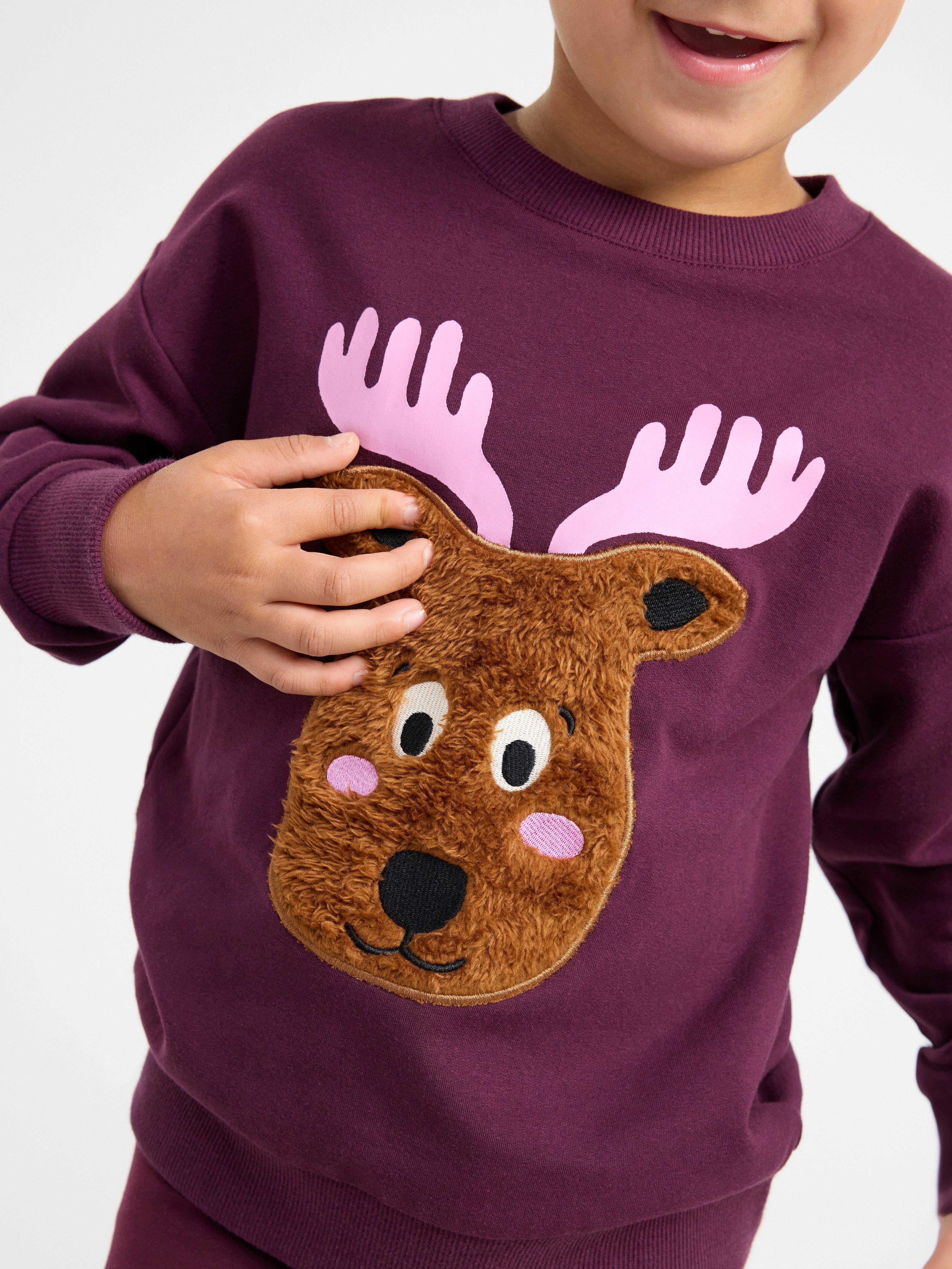 Sweatshirts with animal motif Dark Lilac