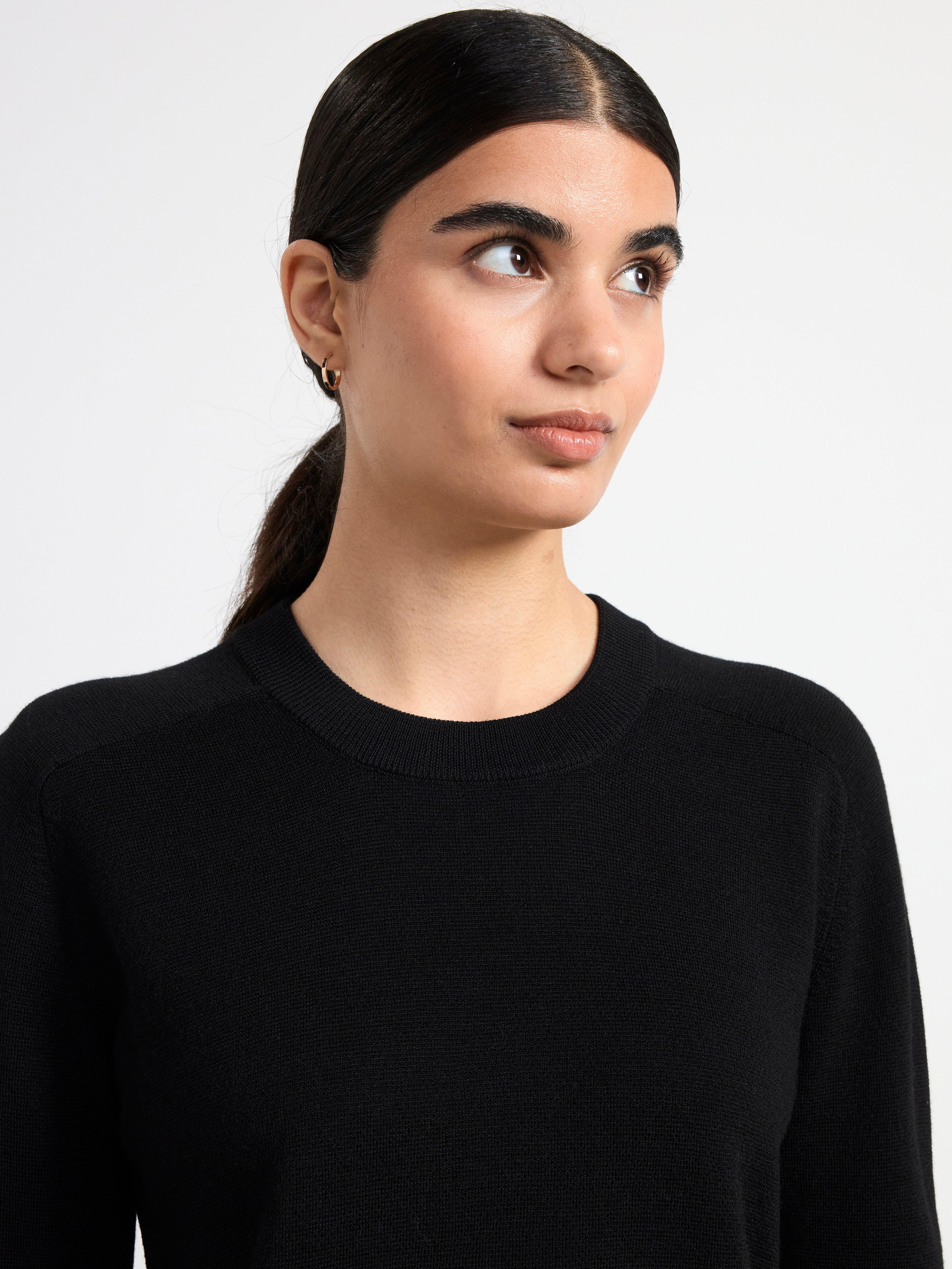 Jumper in merino wool Black