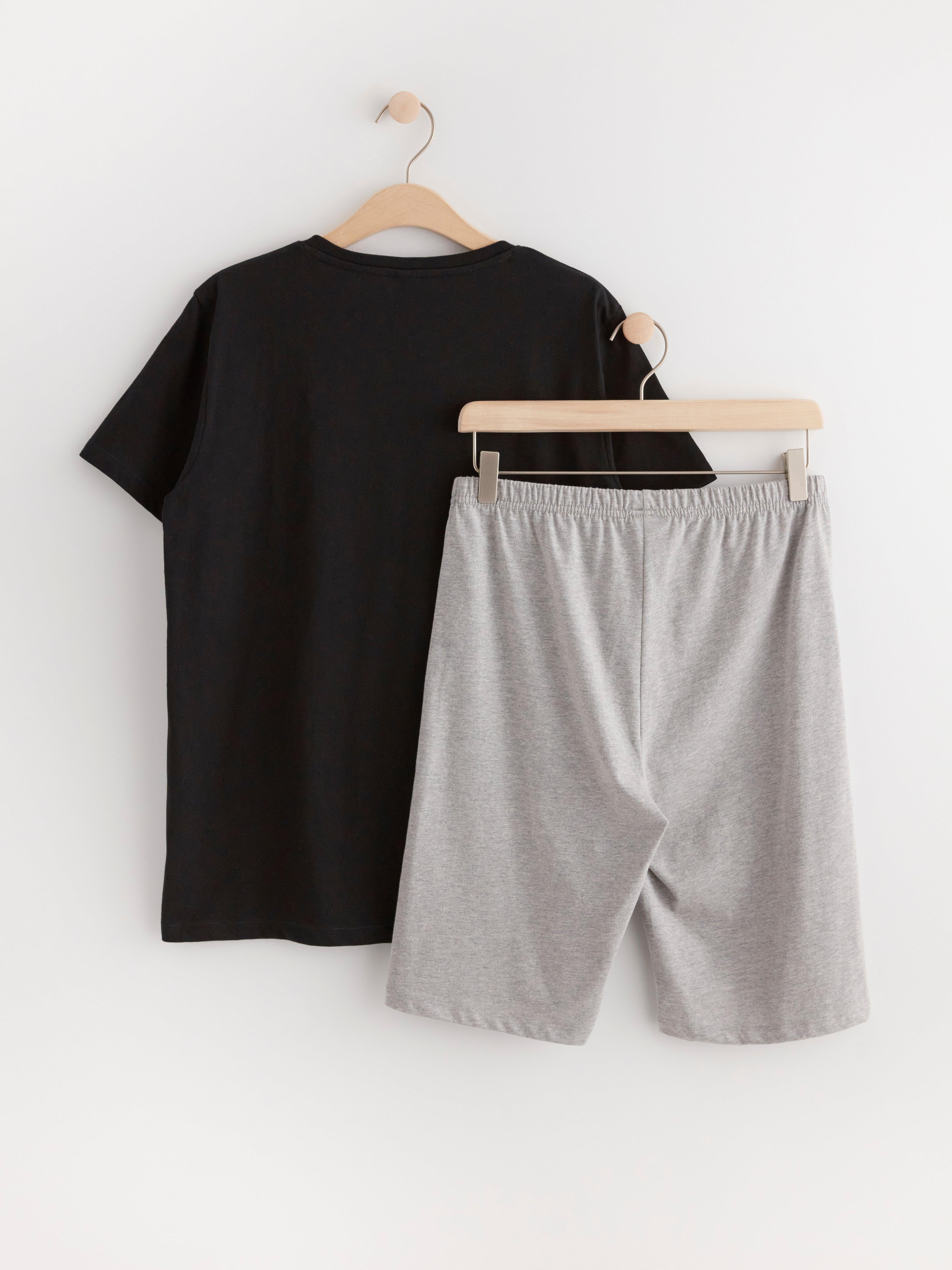 Set with Minecraft print Dark Grey Melange