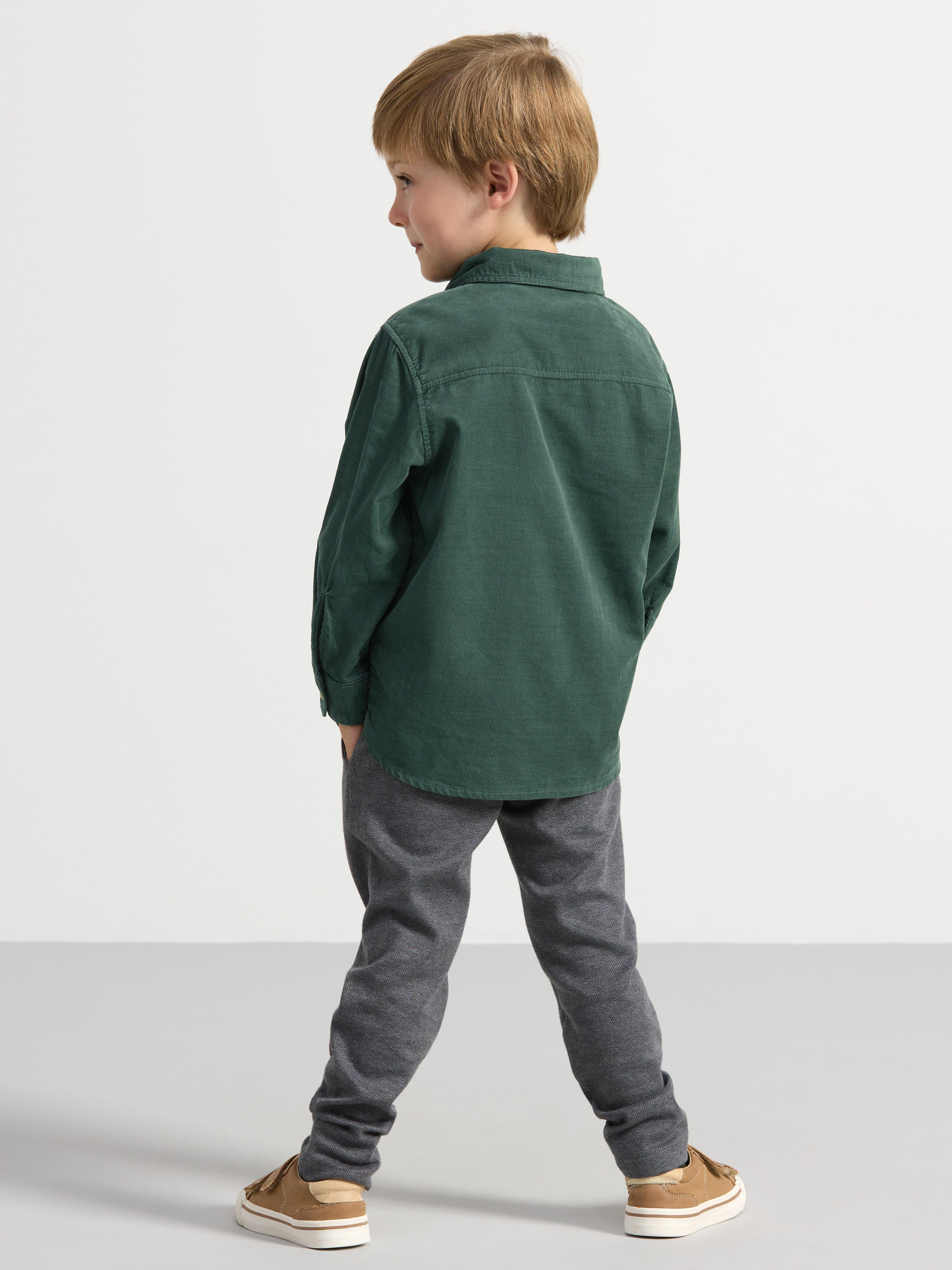 Shirt in corduroy Dark Dusty Green