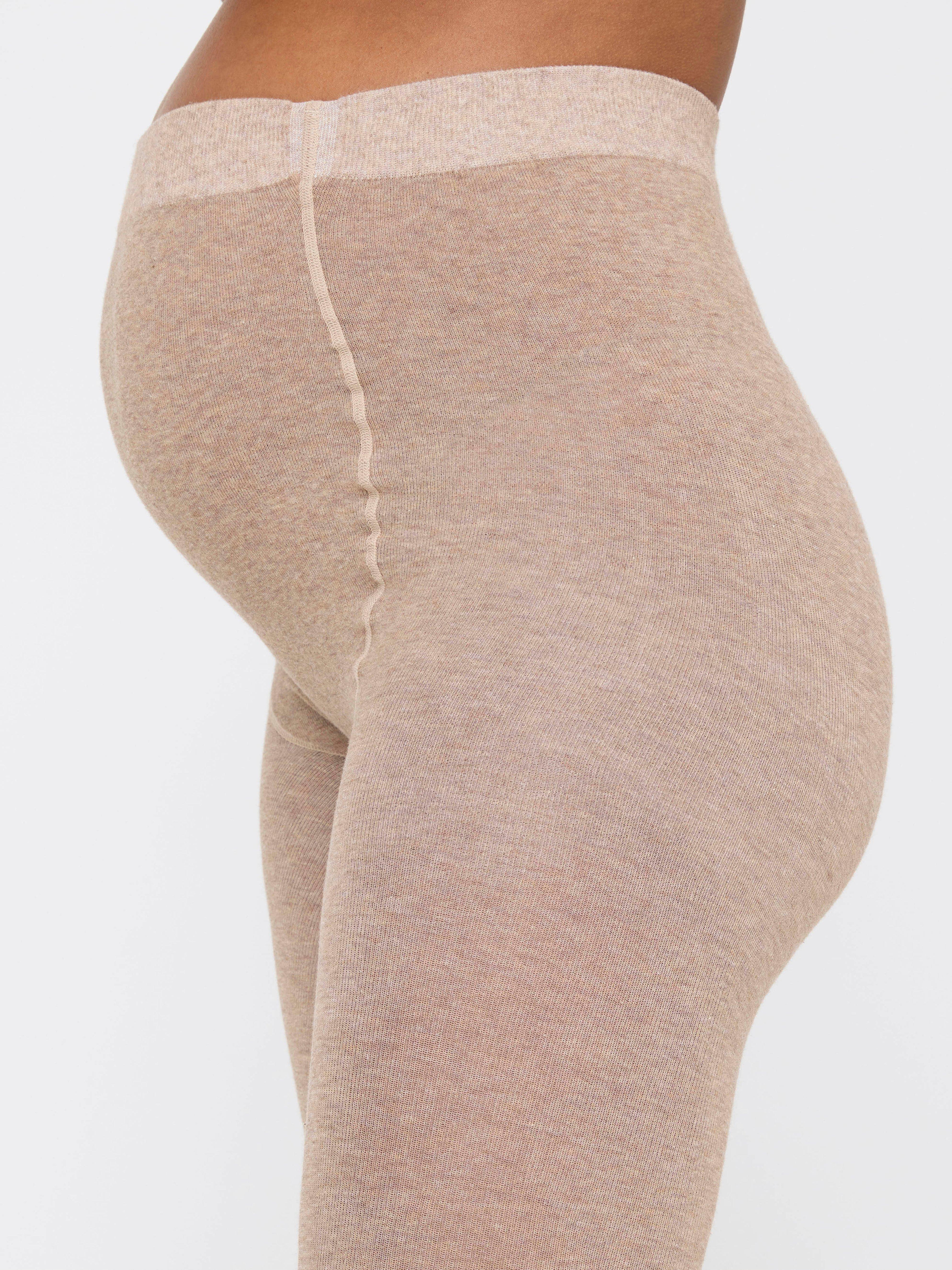 MOM Knitted tights Brown melange