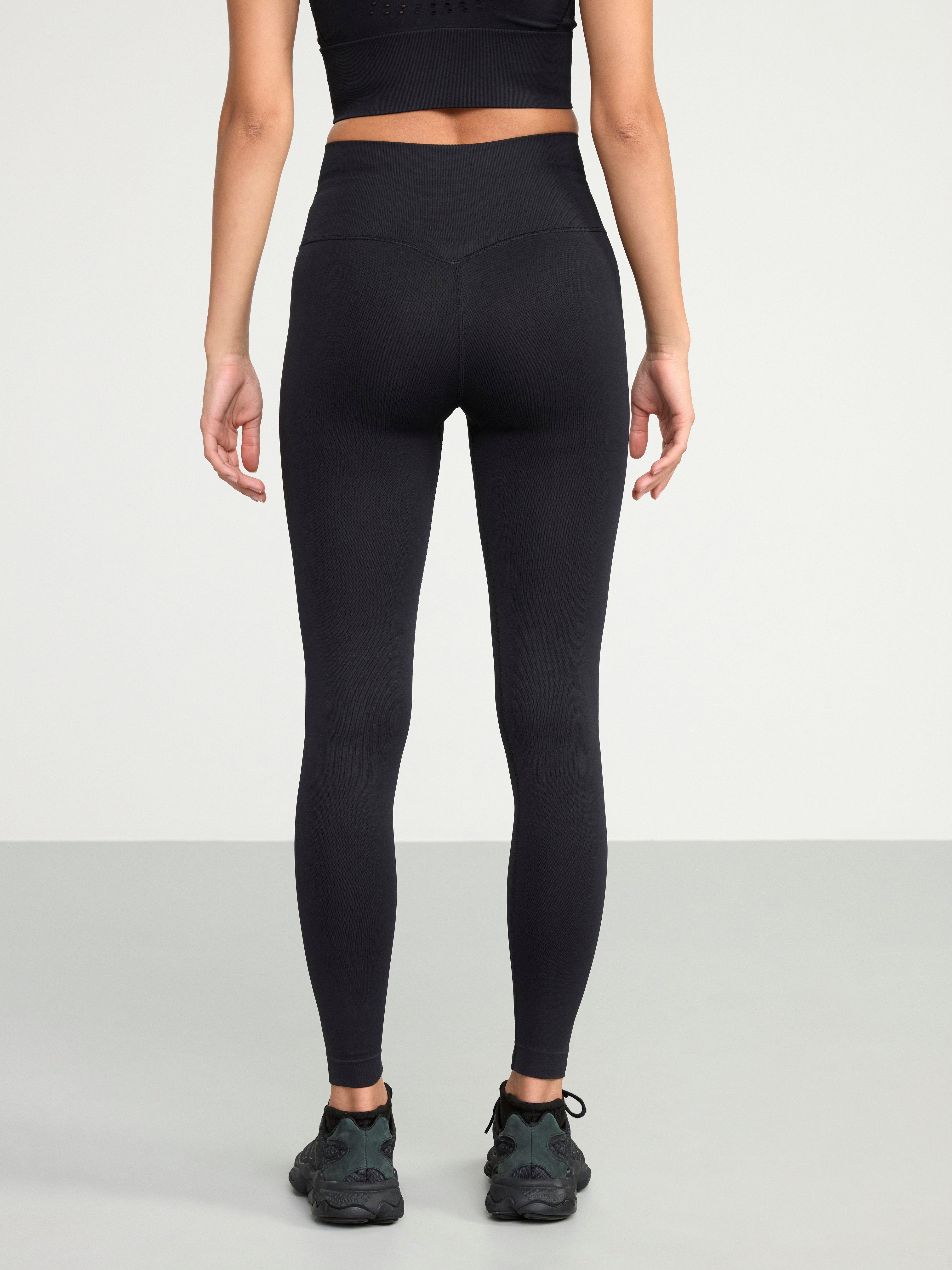 Seamless sports leggings Black
