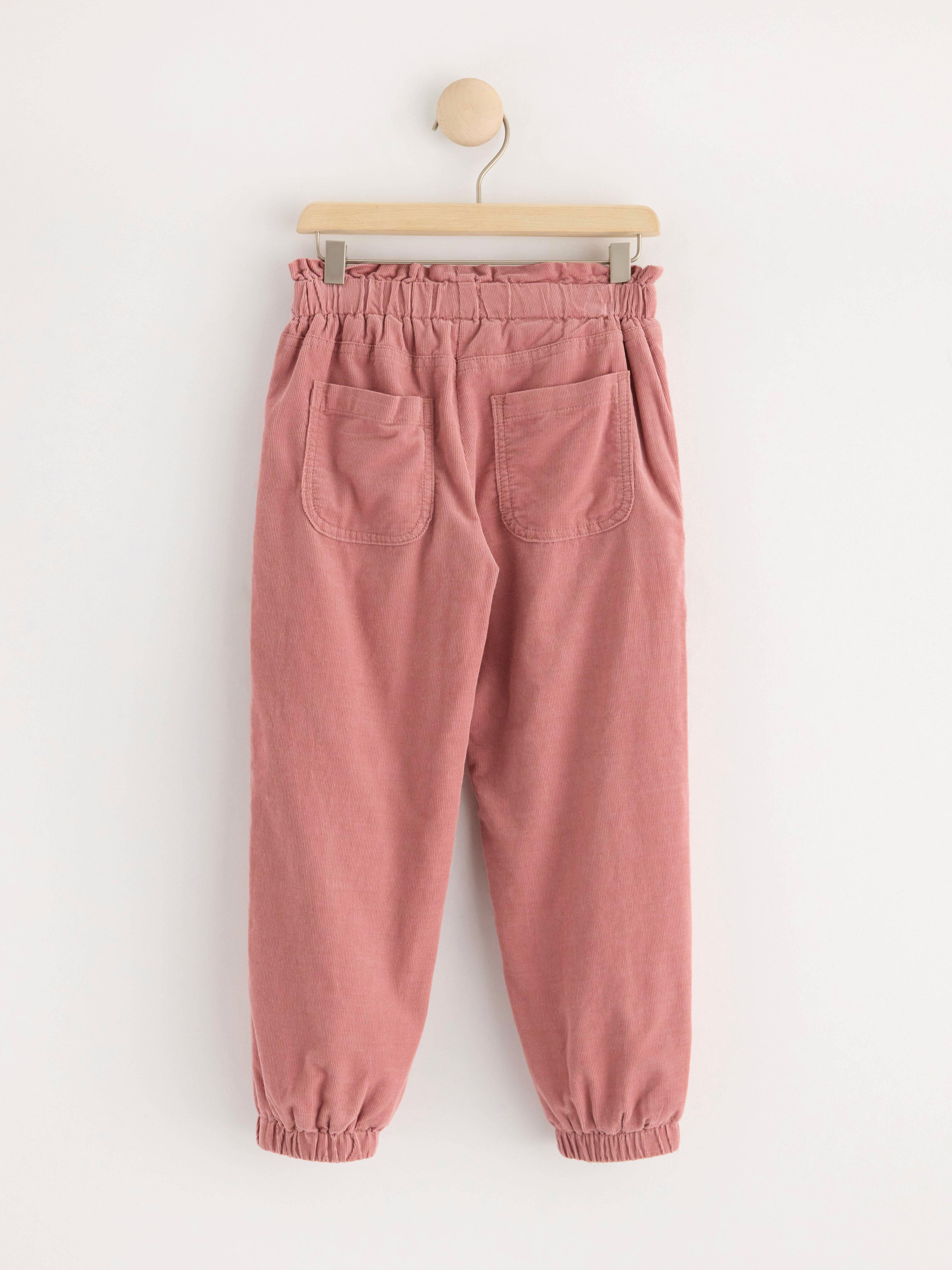TILDE Trousers in corduroy Dusty Pink