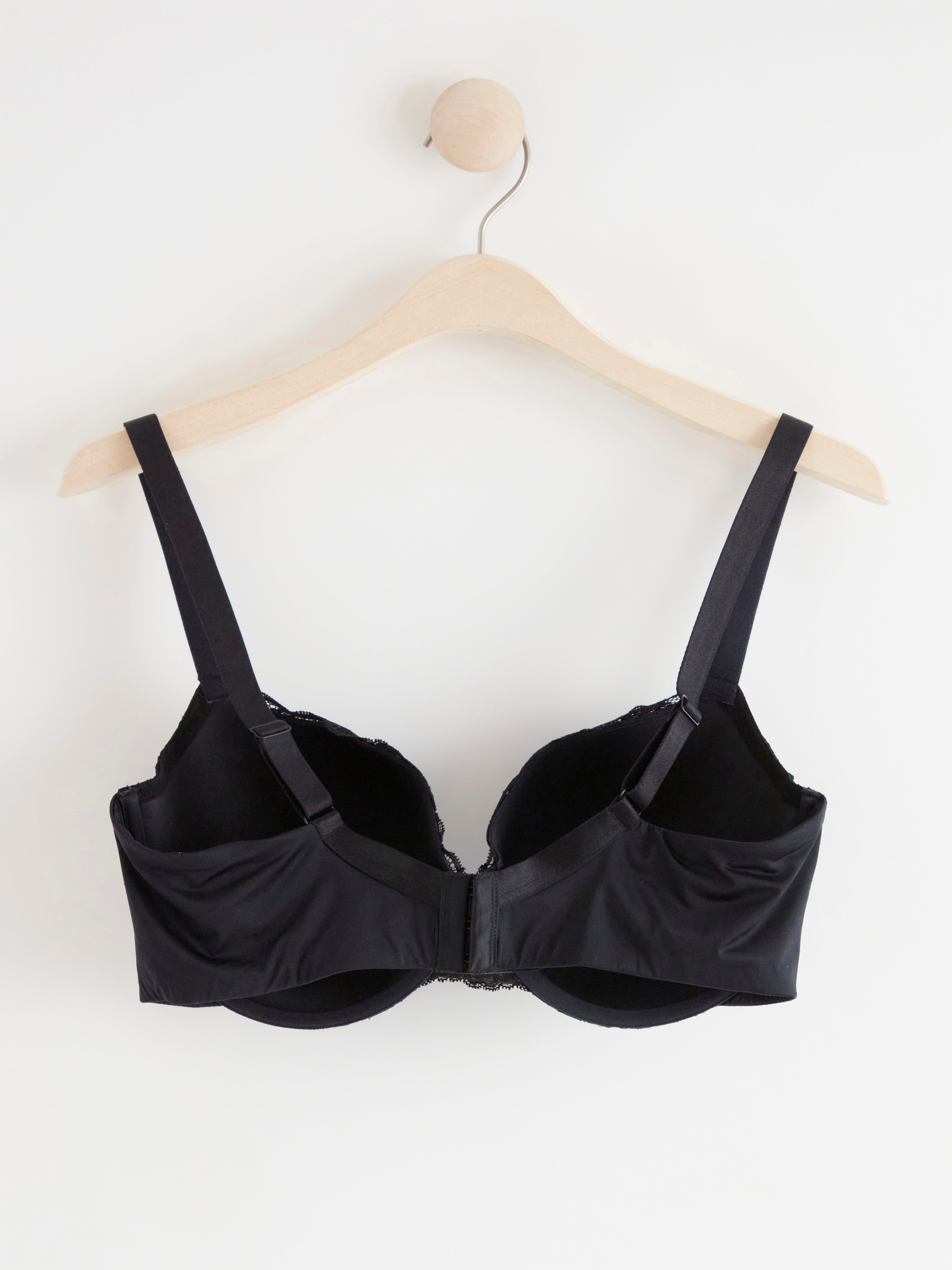 Akleja balconette bra with lace Black