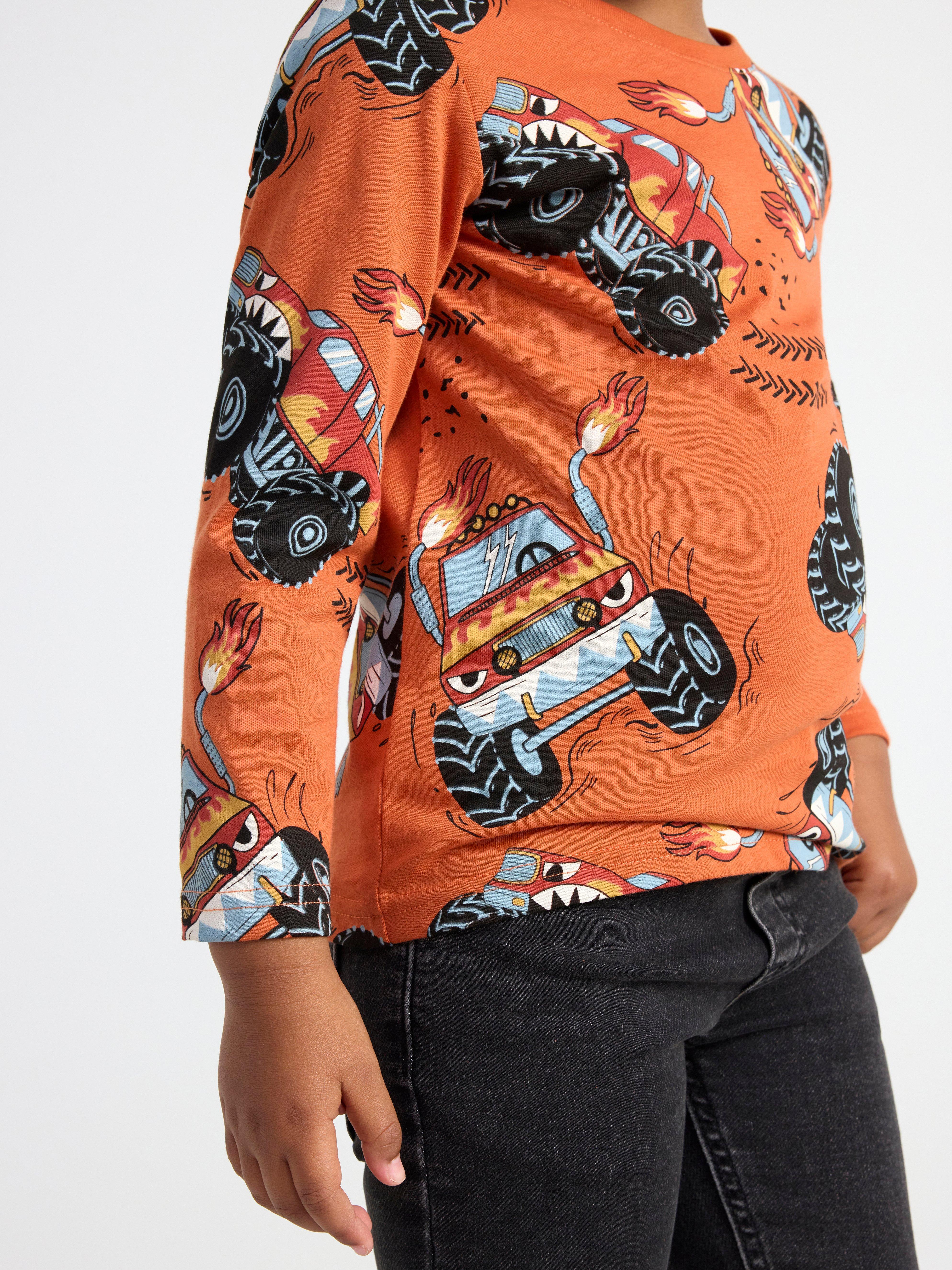 Top with monstertrucks Dusty Orange
