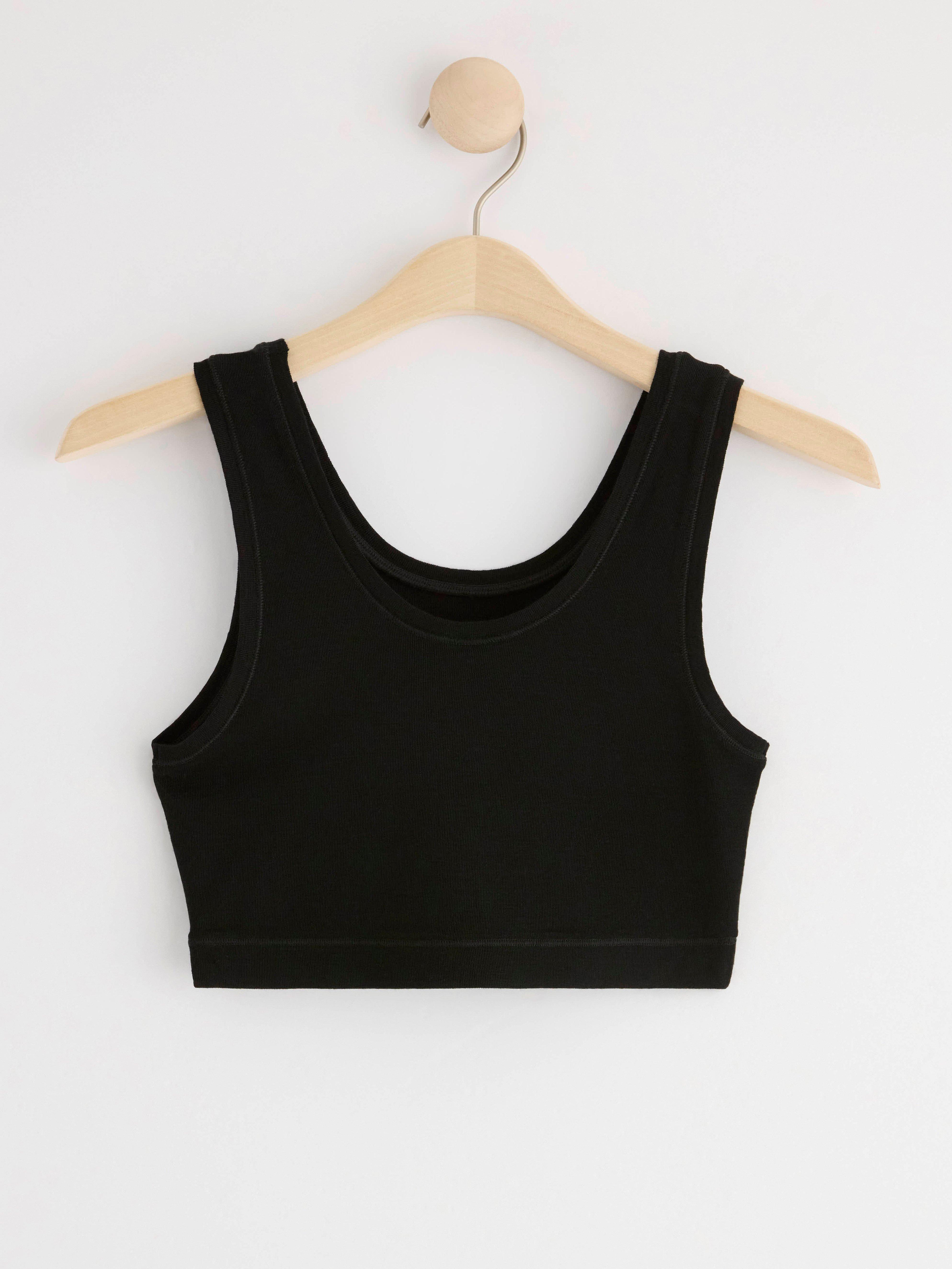 Soft bra in merino wool Black