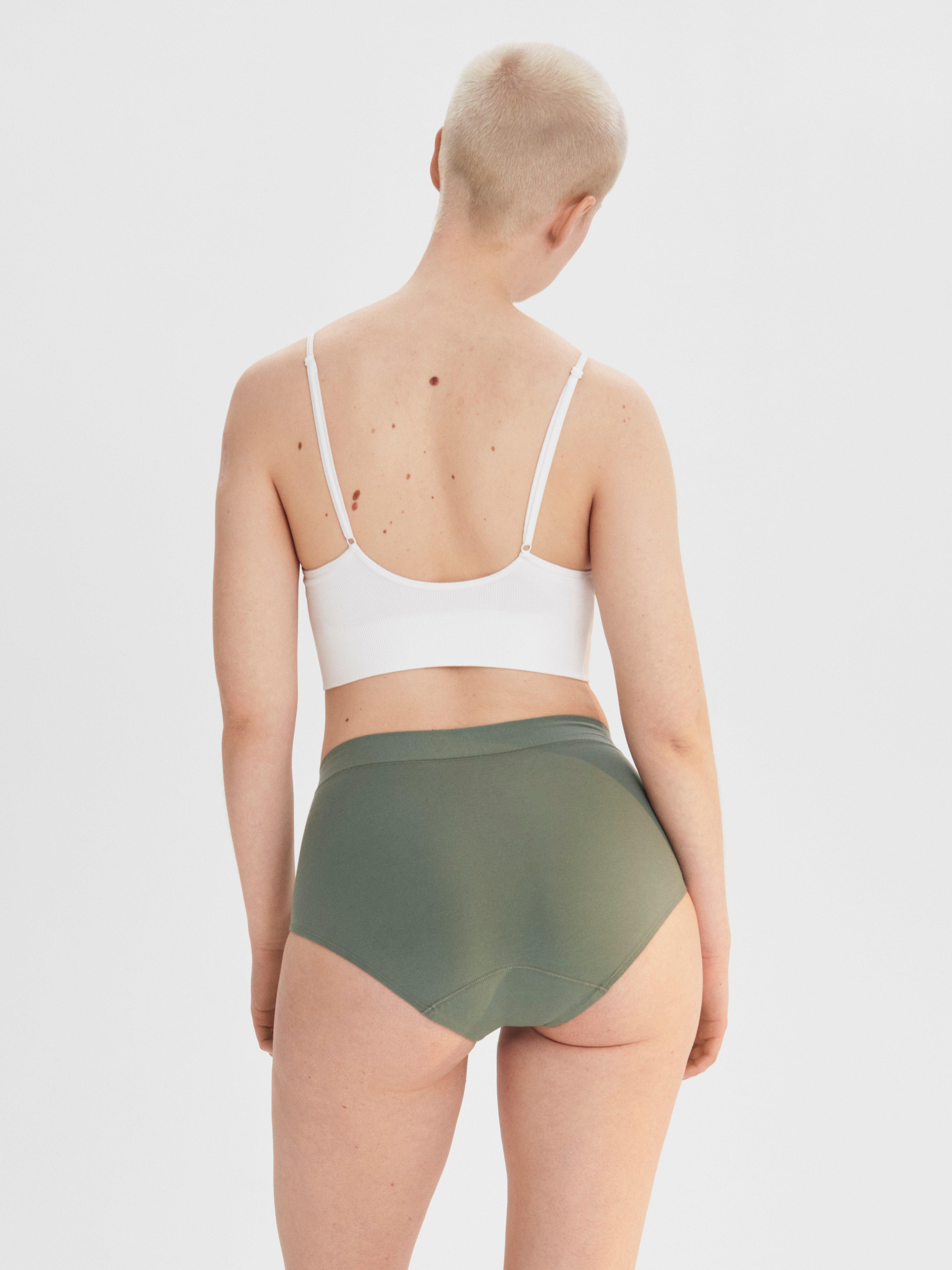 Engineered High Waist Period Proof – Period Panty High Absorbency Dark Green