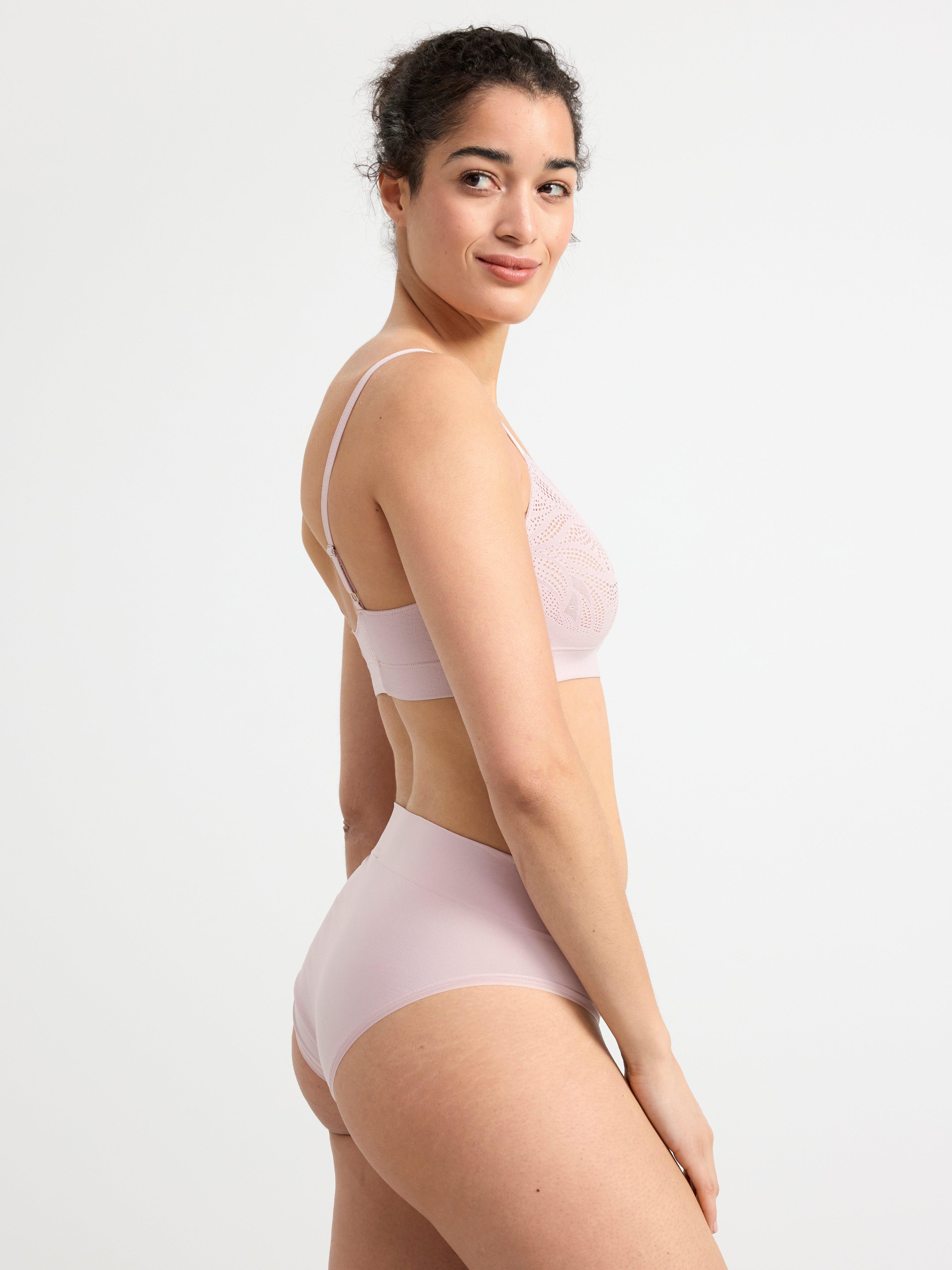 Seamless Inntrix lace soft bra Light Dusty Pink