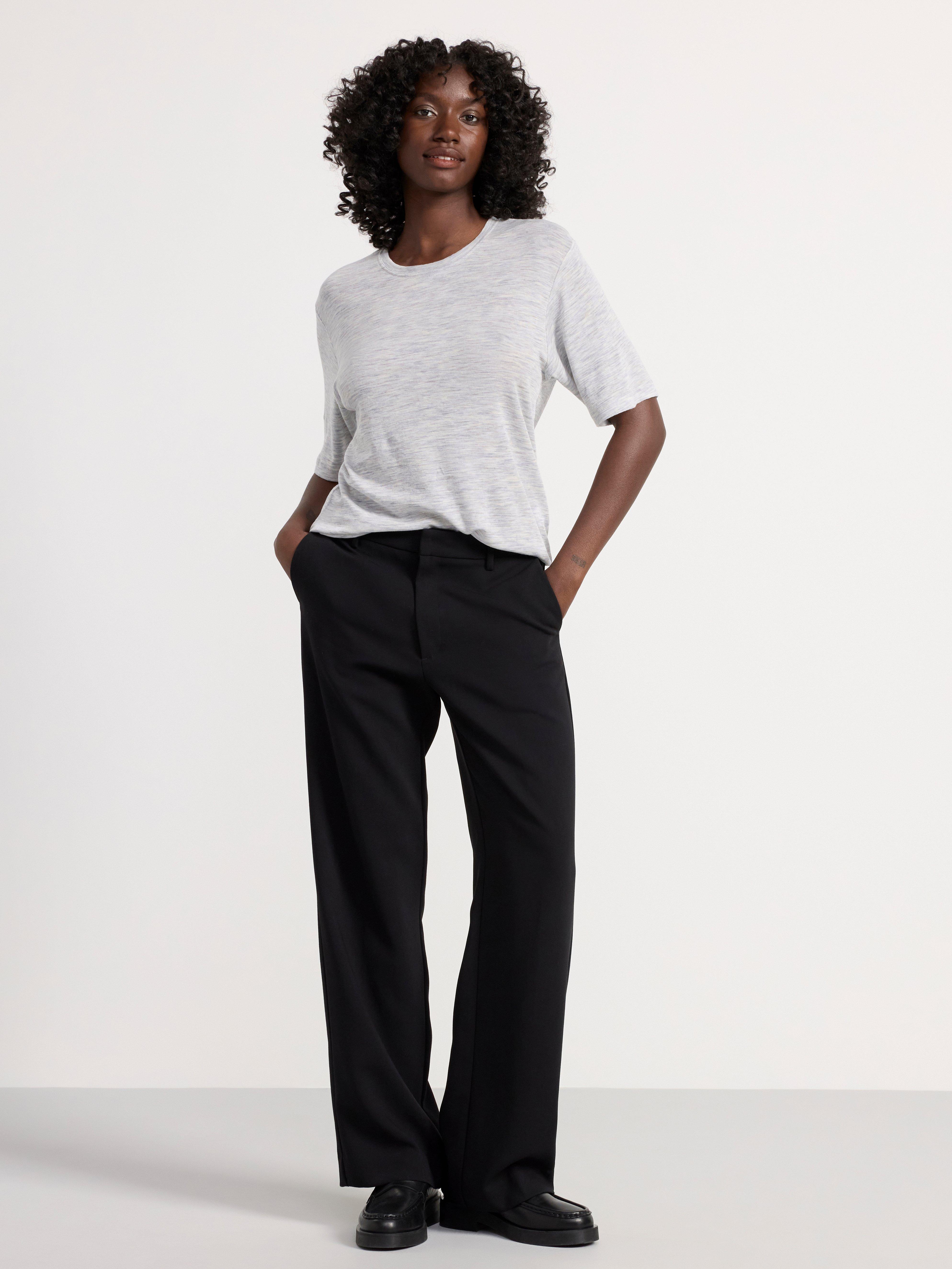 T-shirt in merino wool Light Grey Melange