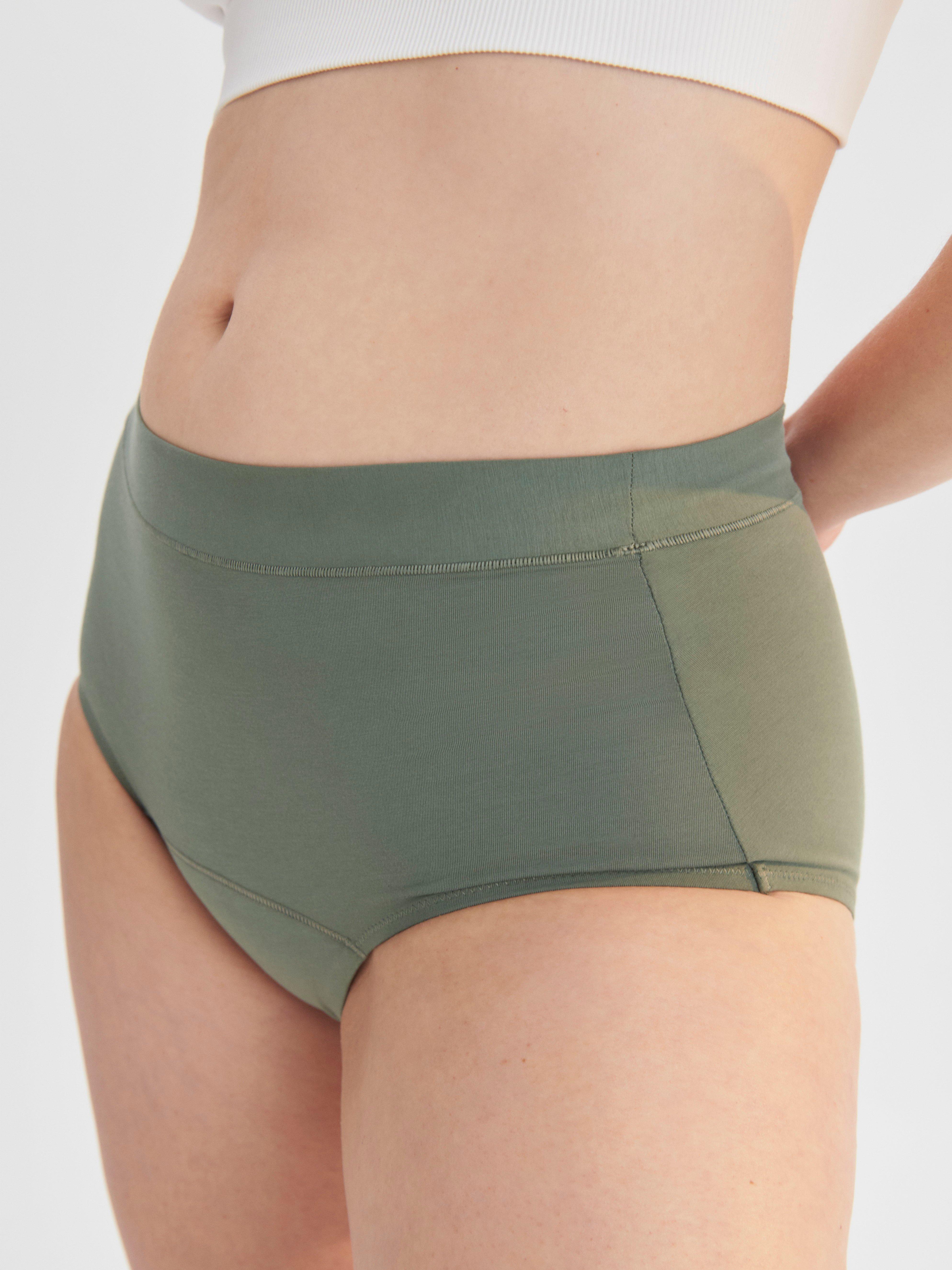 Engineered High Waist Period Proof – Period Panty High Absorbency Dark Green