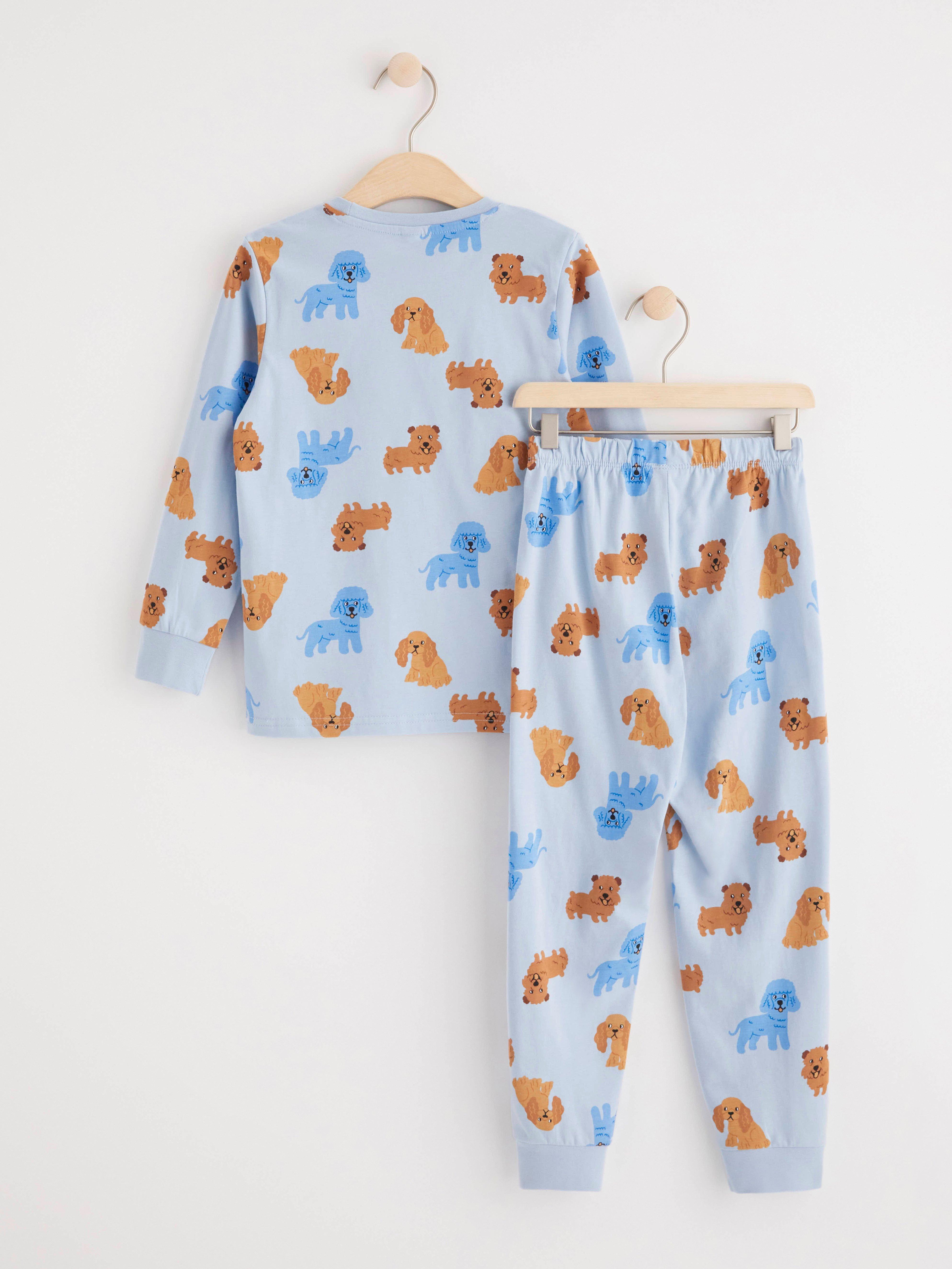 Pyjama set with top and trousers Light Blue