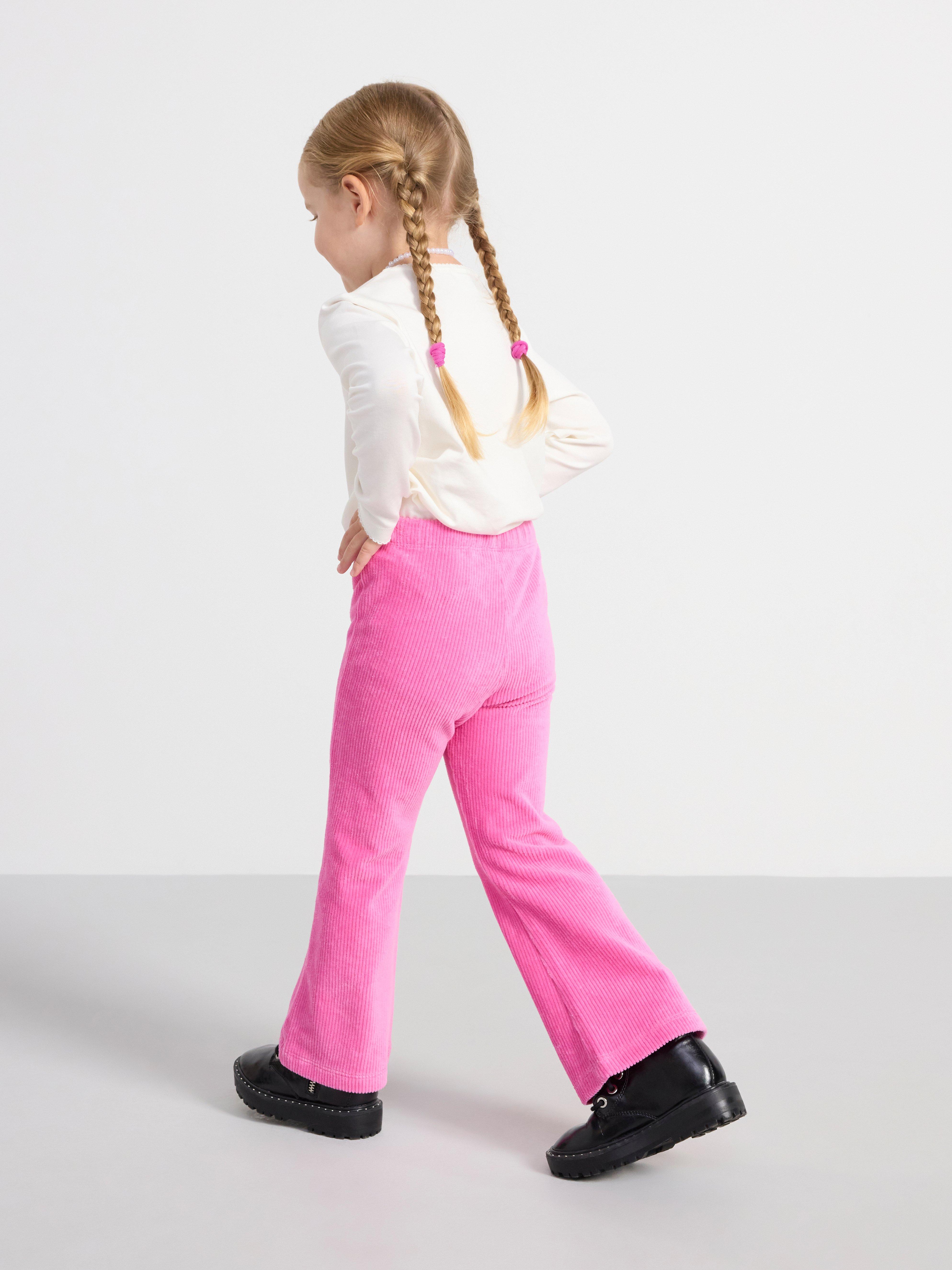 Trousers in corduroy Pink
