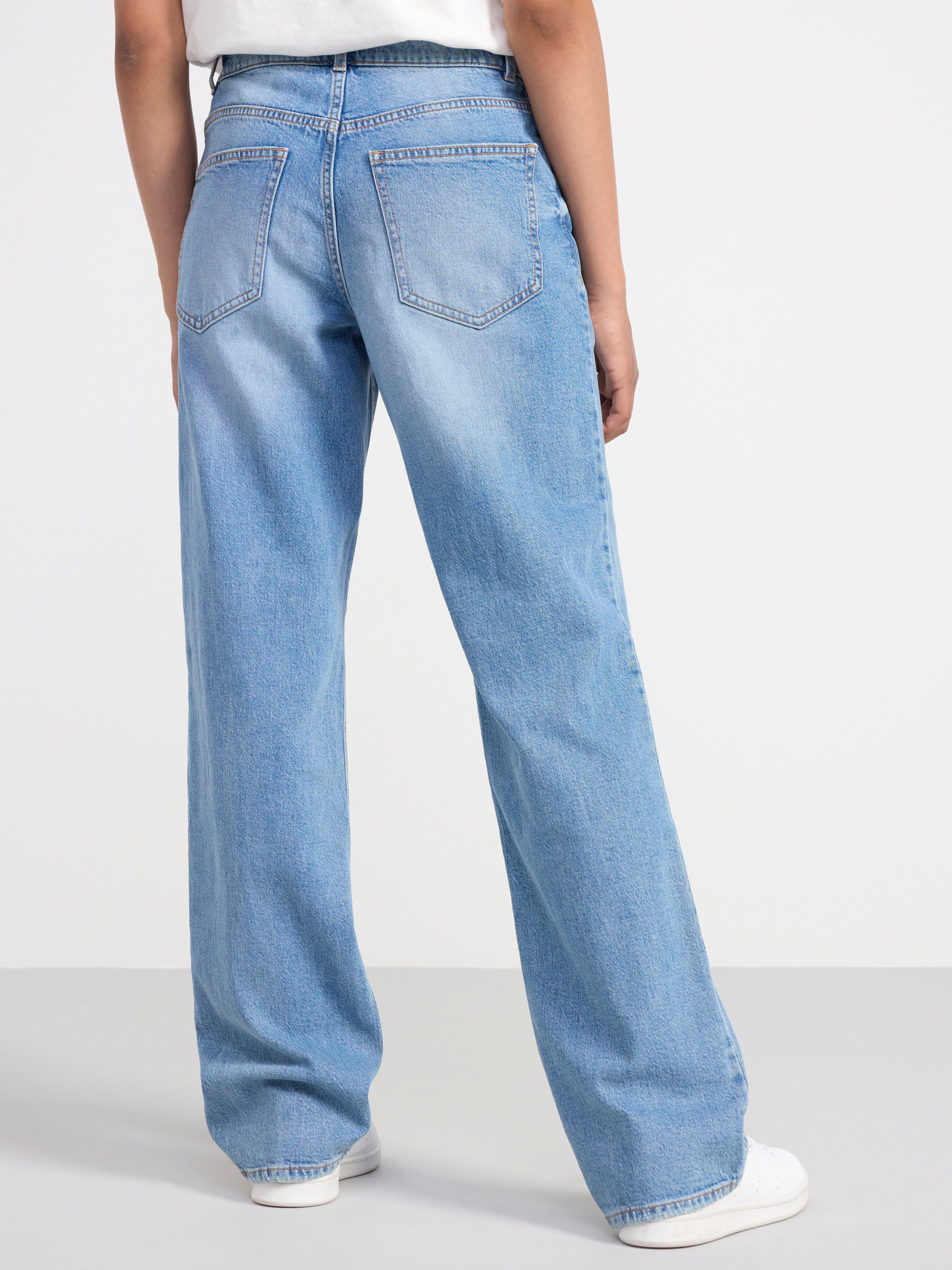 STELLA Straight regular waist jeans Light denim