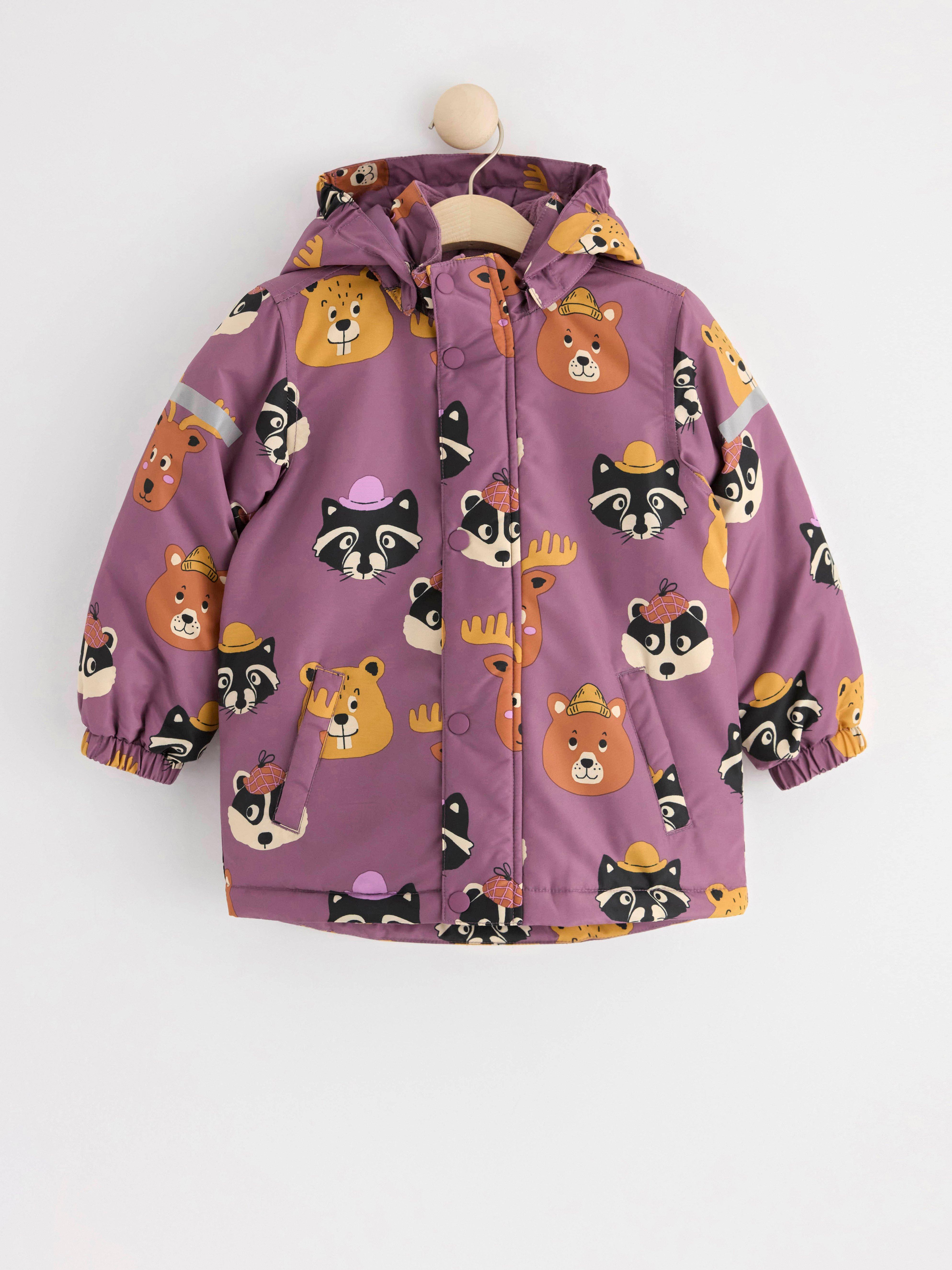 Water repellent padded jacket Dark Dusty Lilac