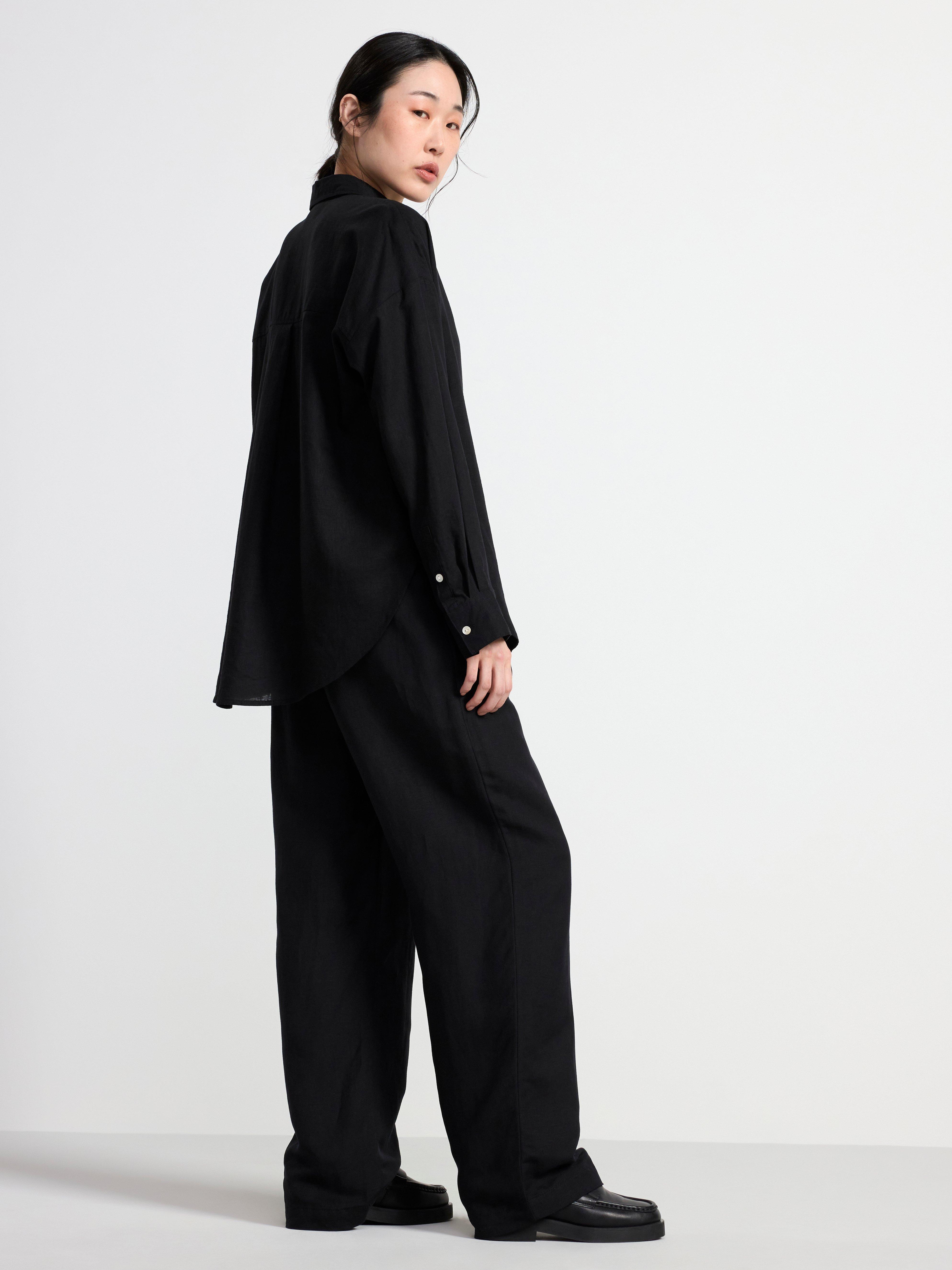 Linen shirt Black