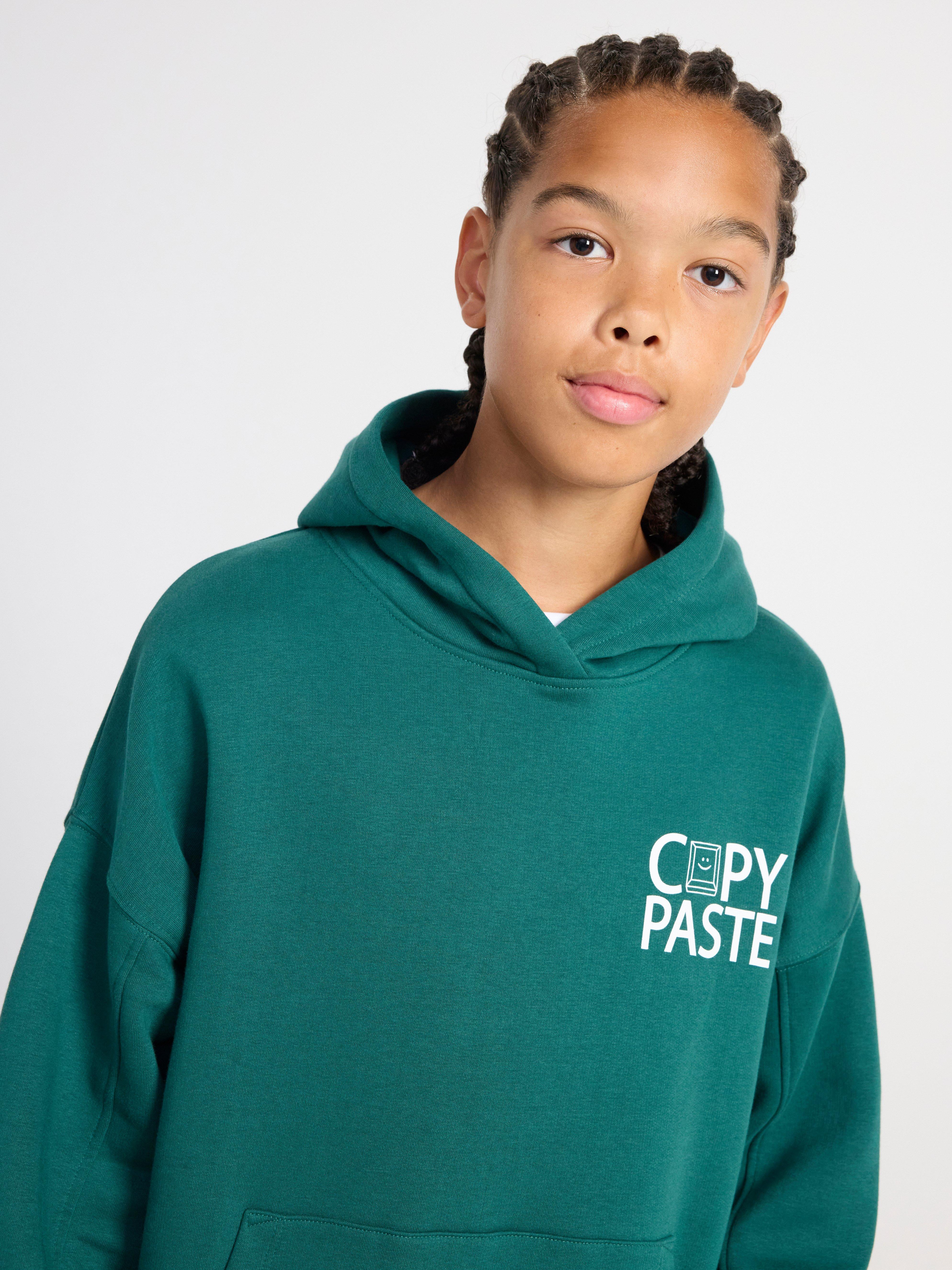 Hoodie with brushed inside Dark Green