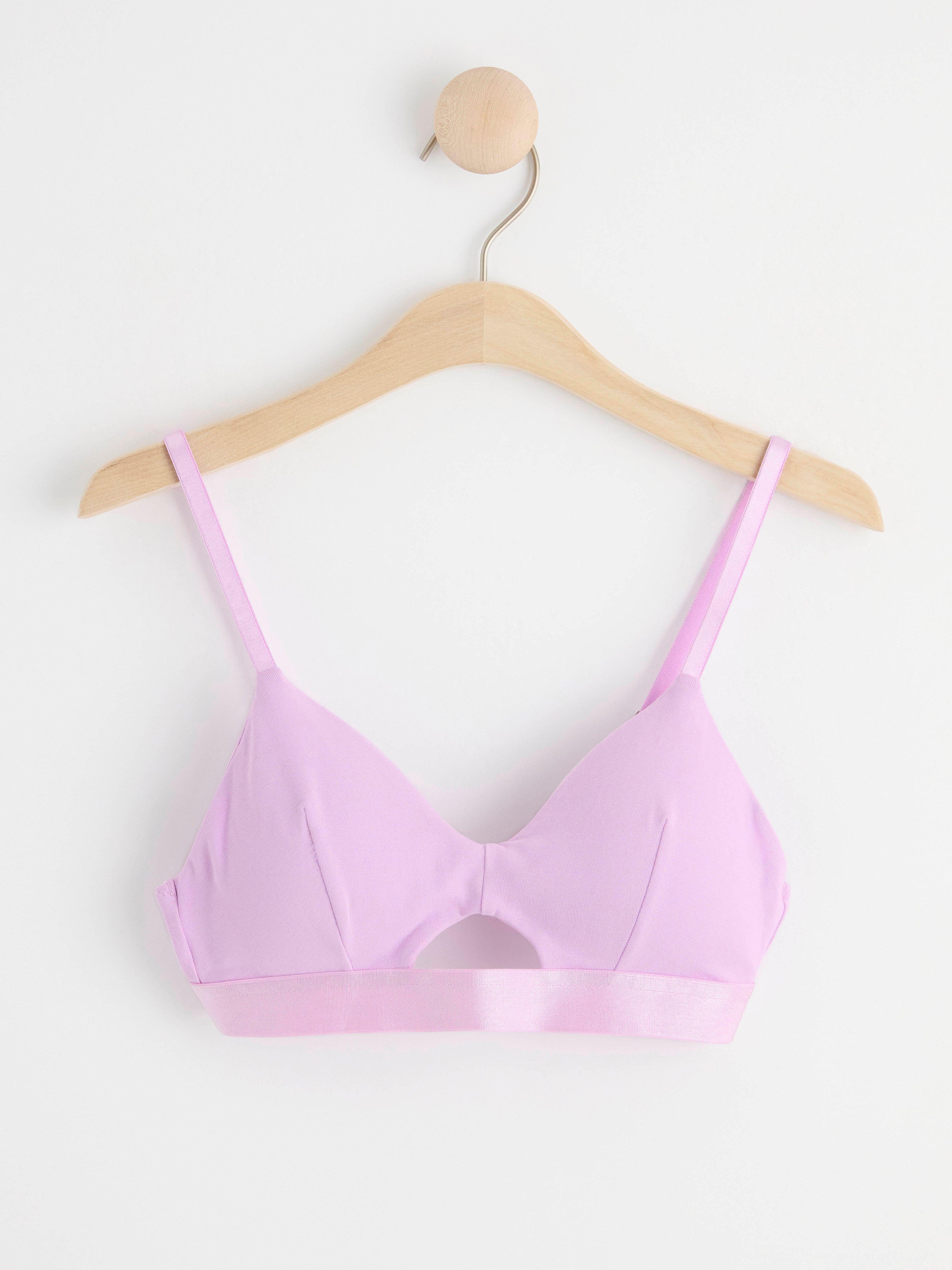 Soft bra with cut out detail Light Lilac