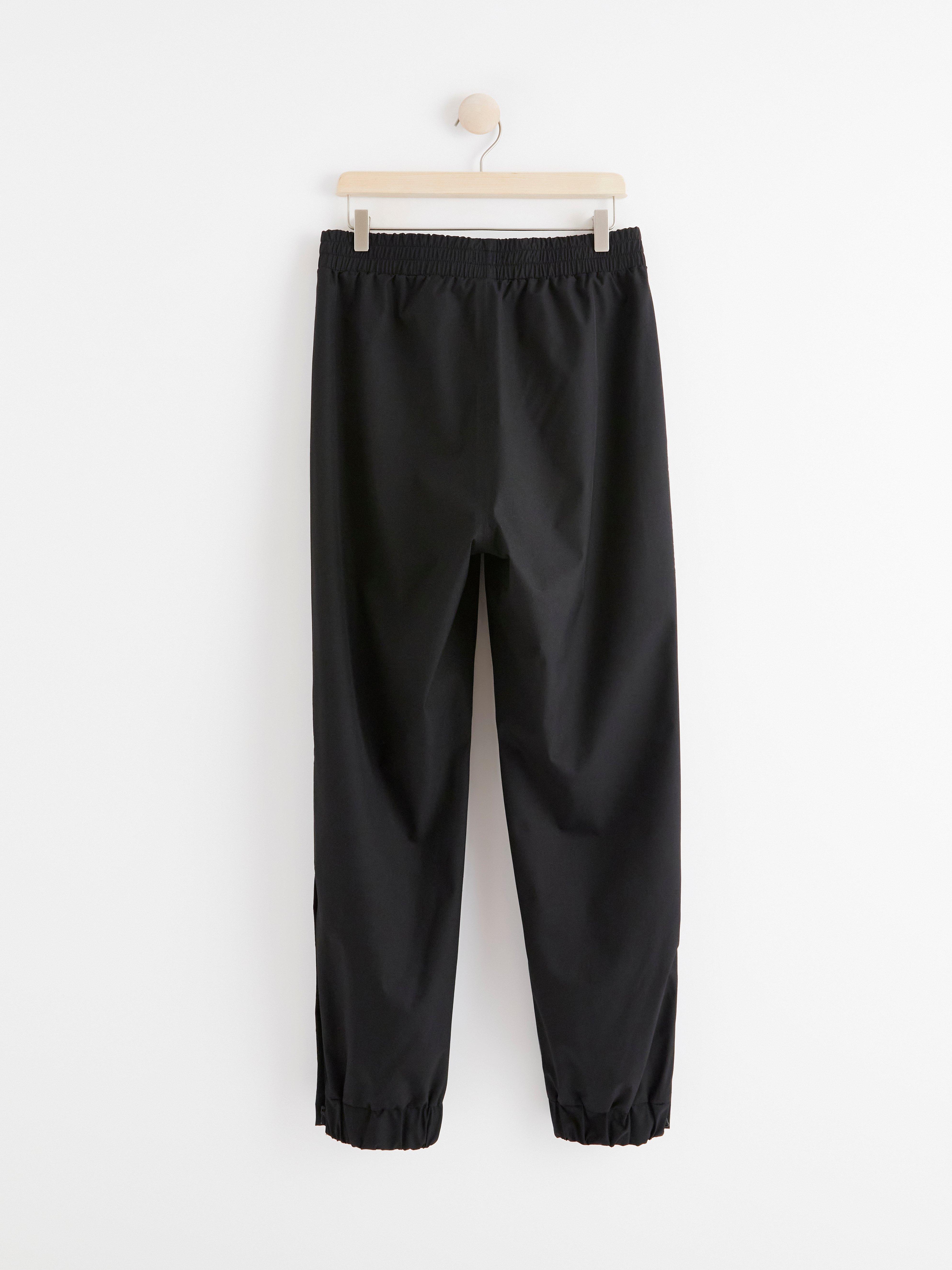 Water repellent shell trousers Black