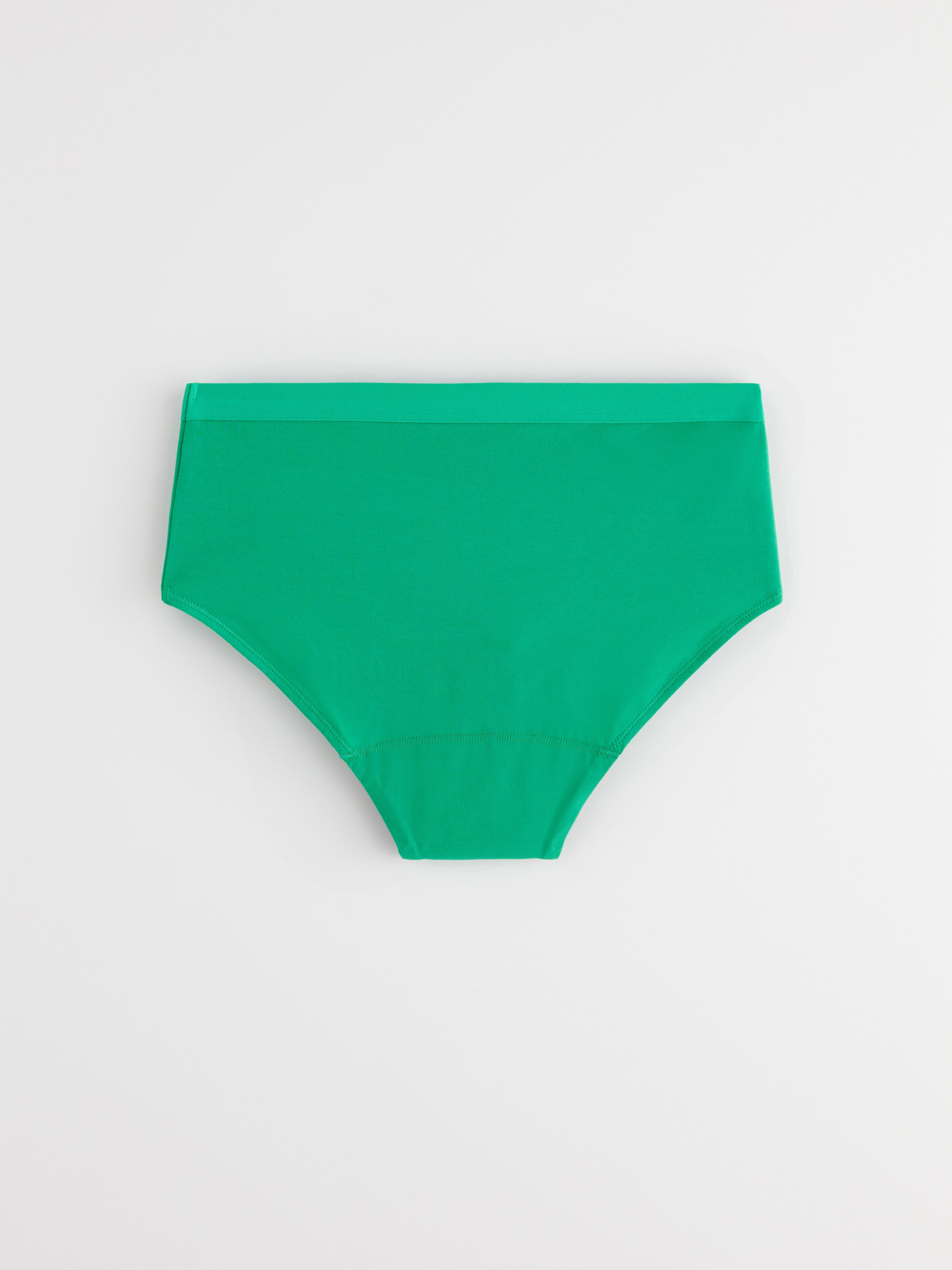 Engineered Teens Hiphugger Period Proof - Period Panty Mid-High Absorbency Green