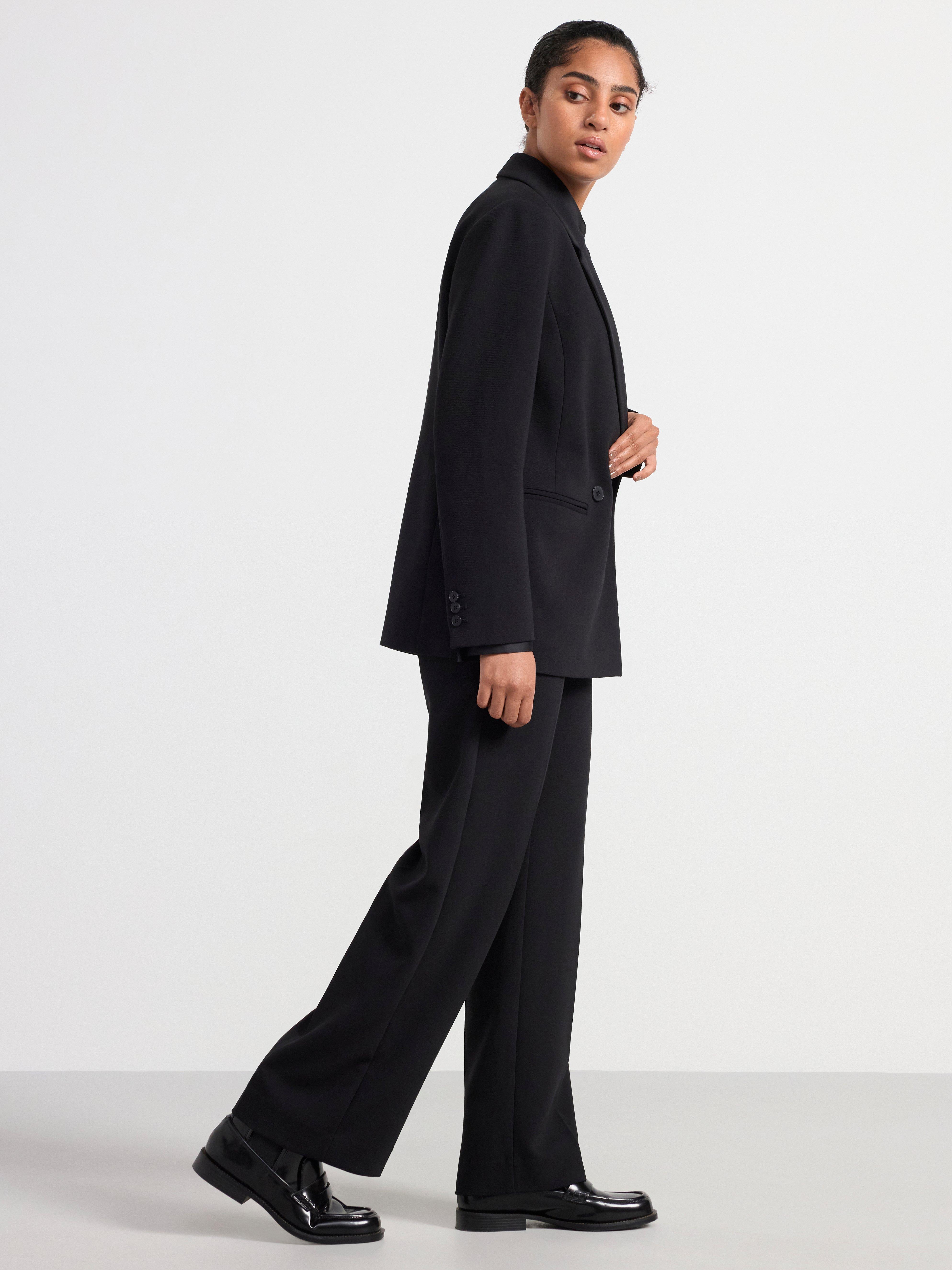 Blazer with double button closure Black