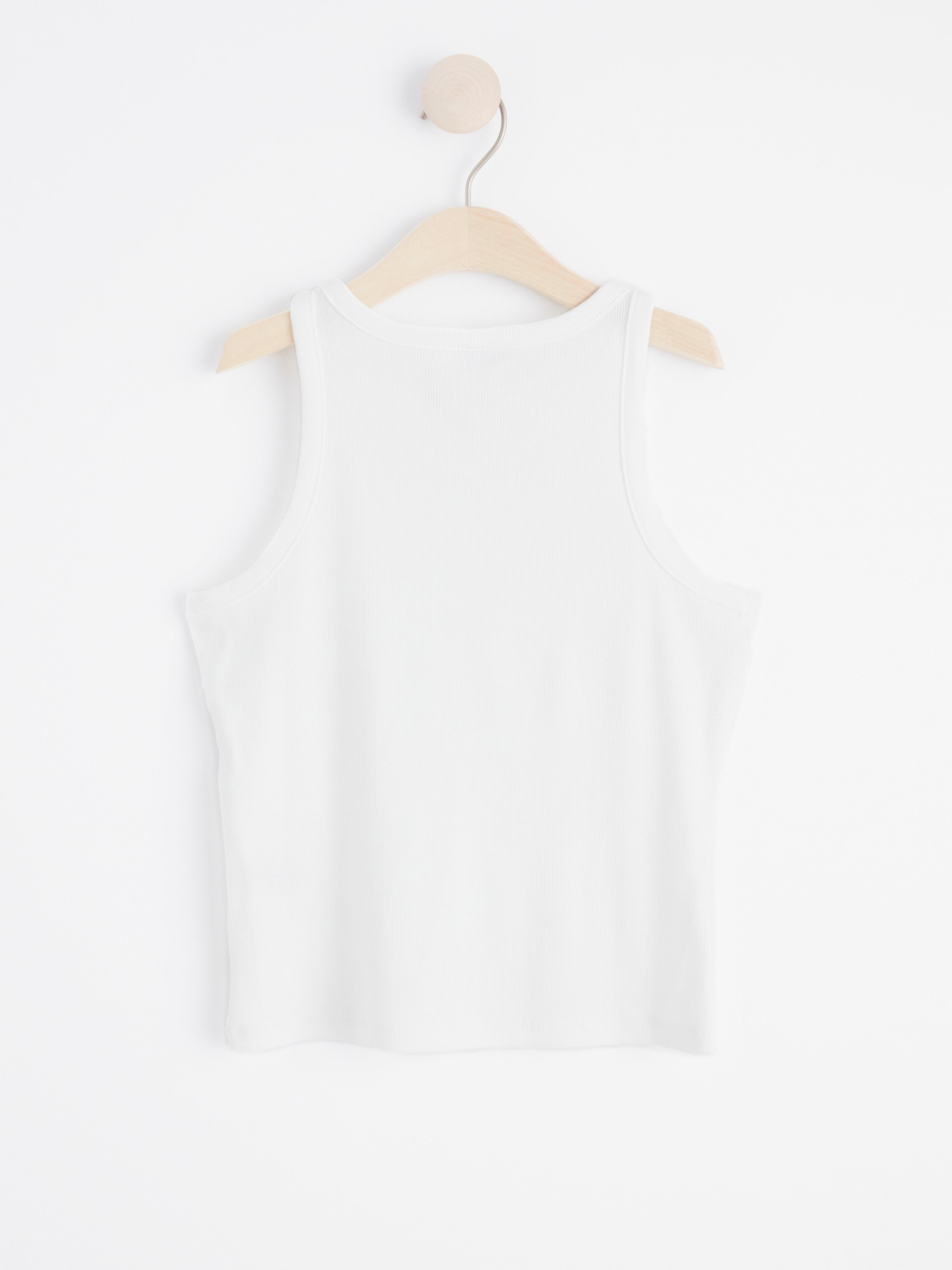 Ribbed tank top Off White