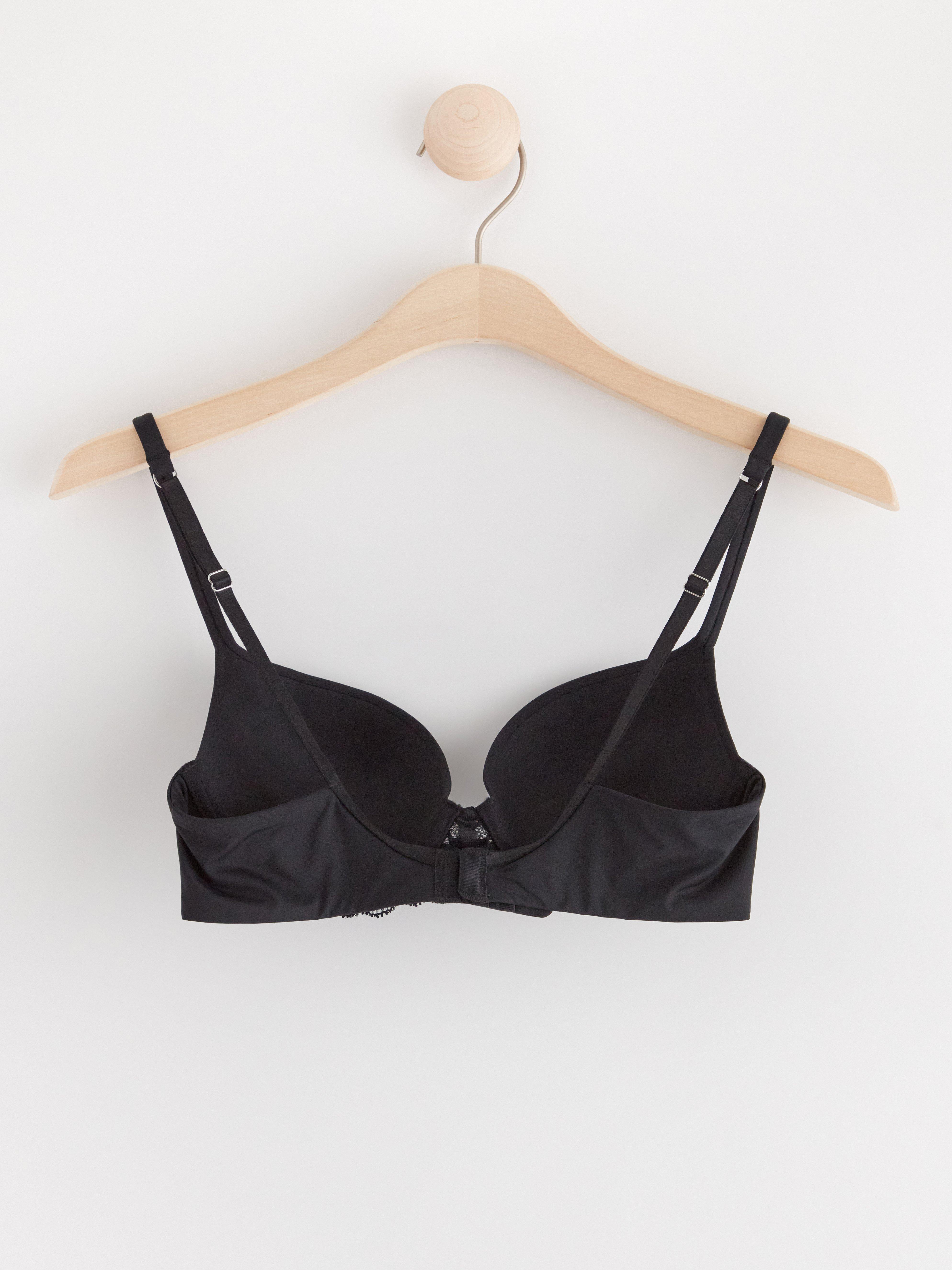 Orchid push-up bra Black