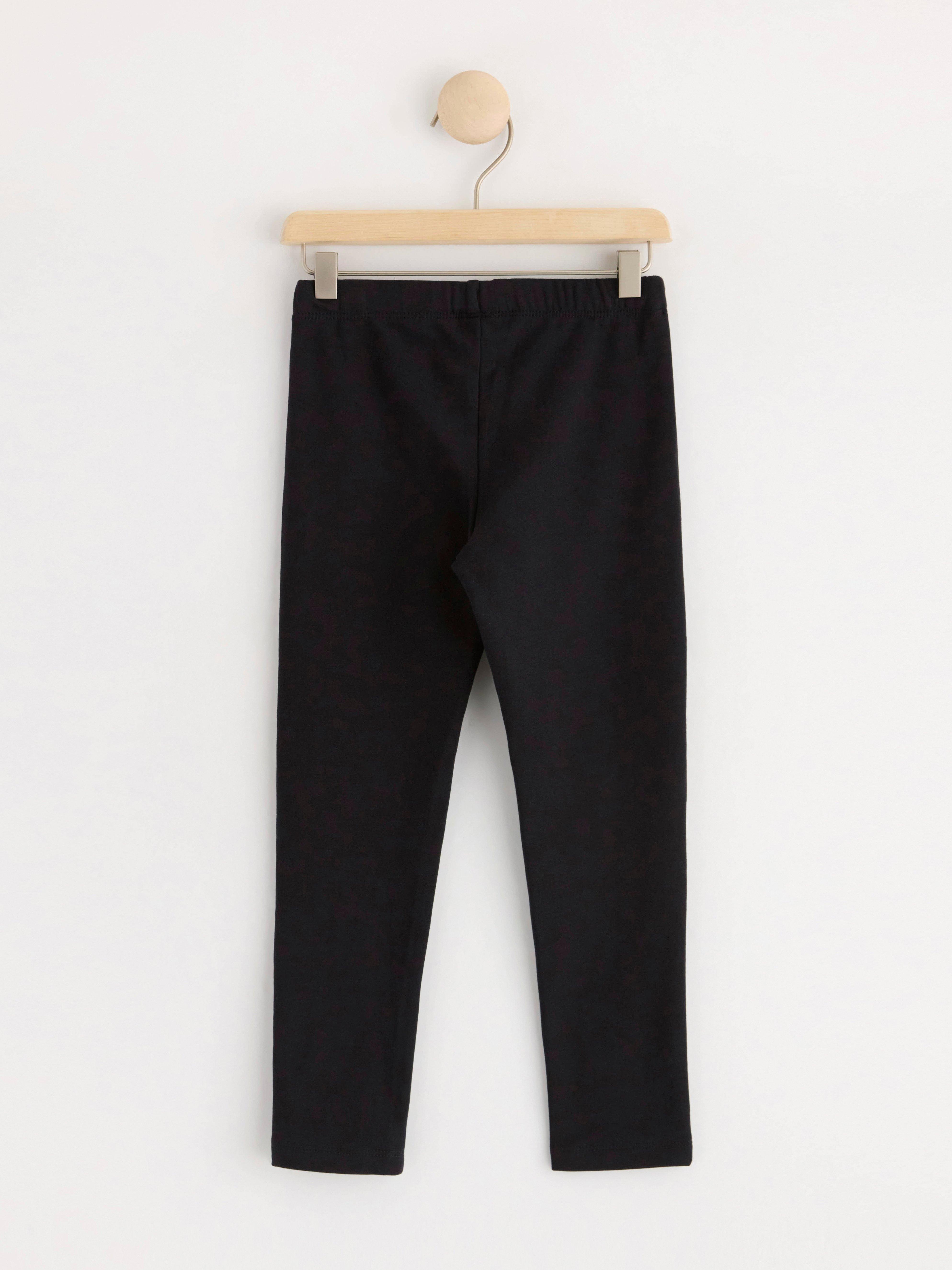 Leggings with applique Black