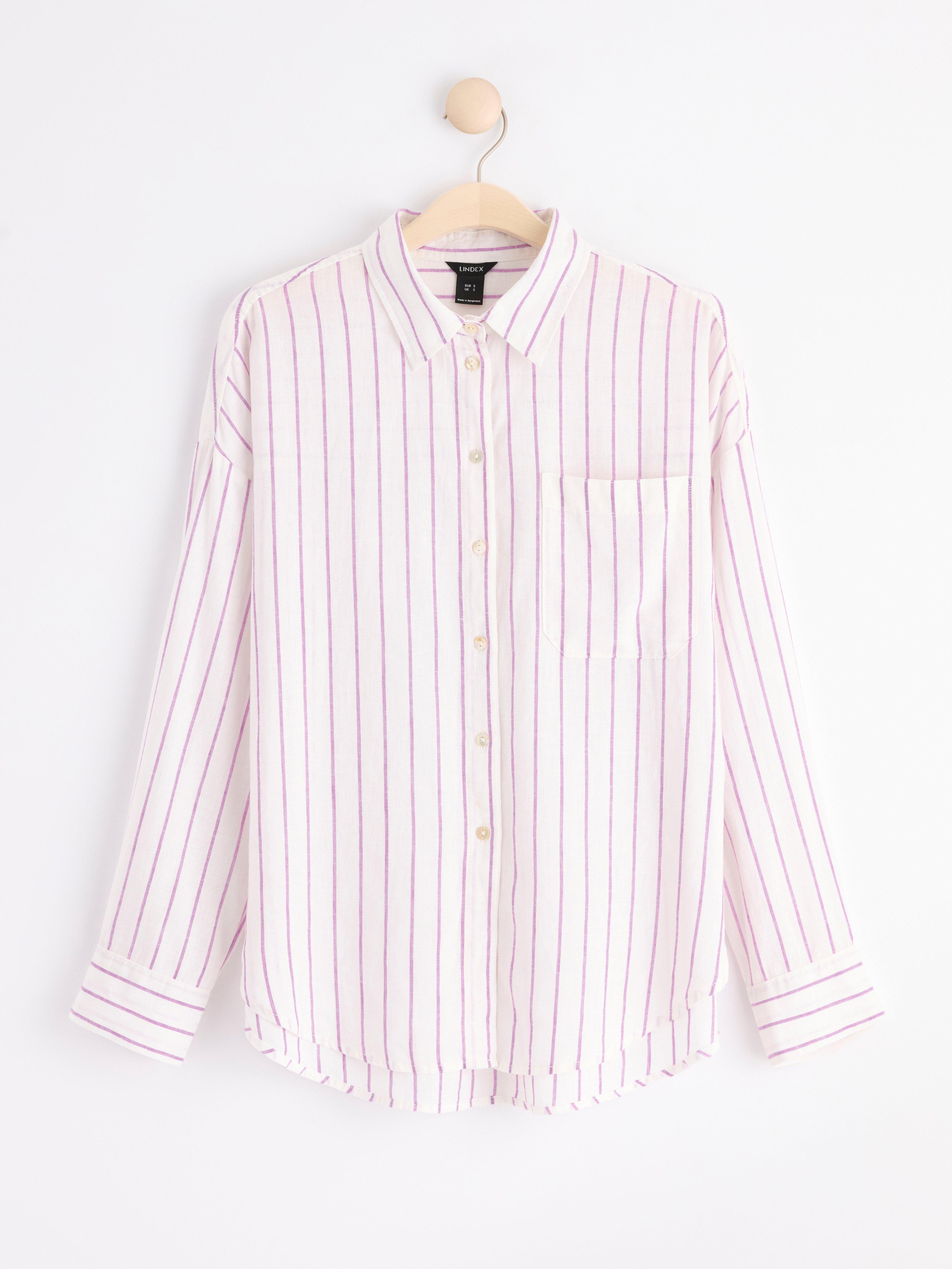 Linen shirt Lilac