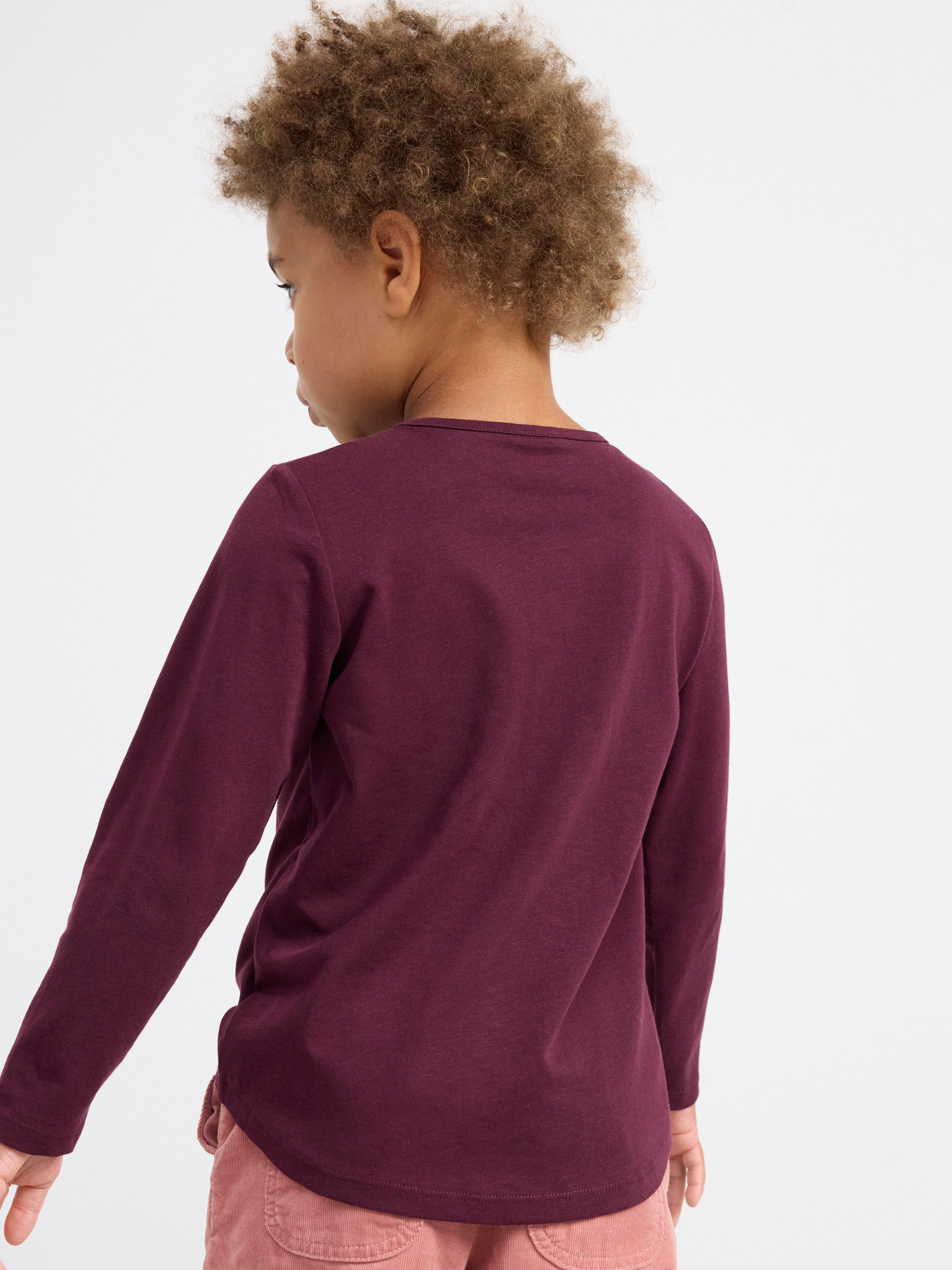 Long sleeve top with squirrel Dark Lilac