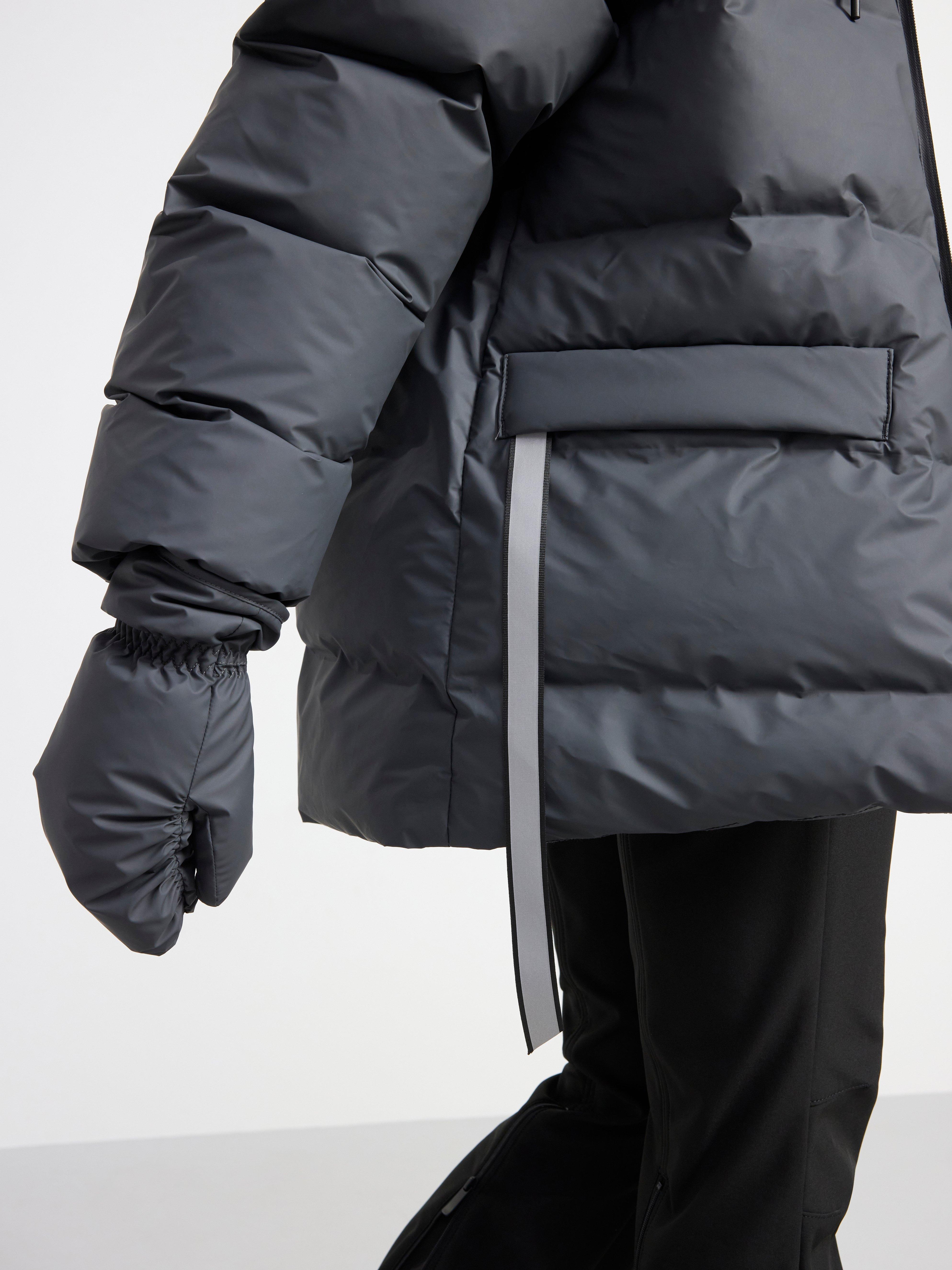 Water repellent puffer jacket Dark Dusty Grey
