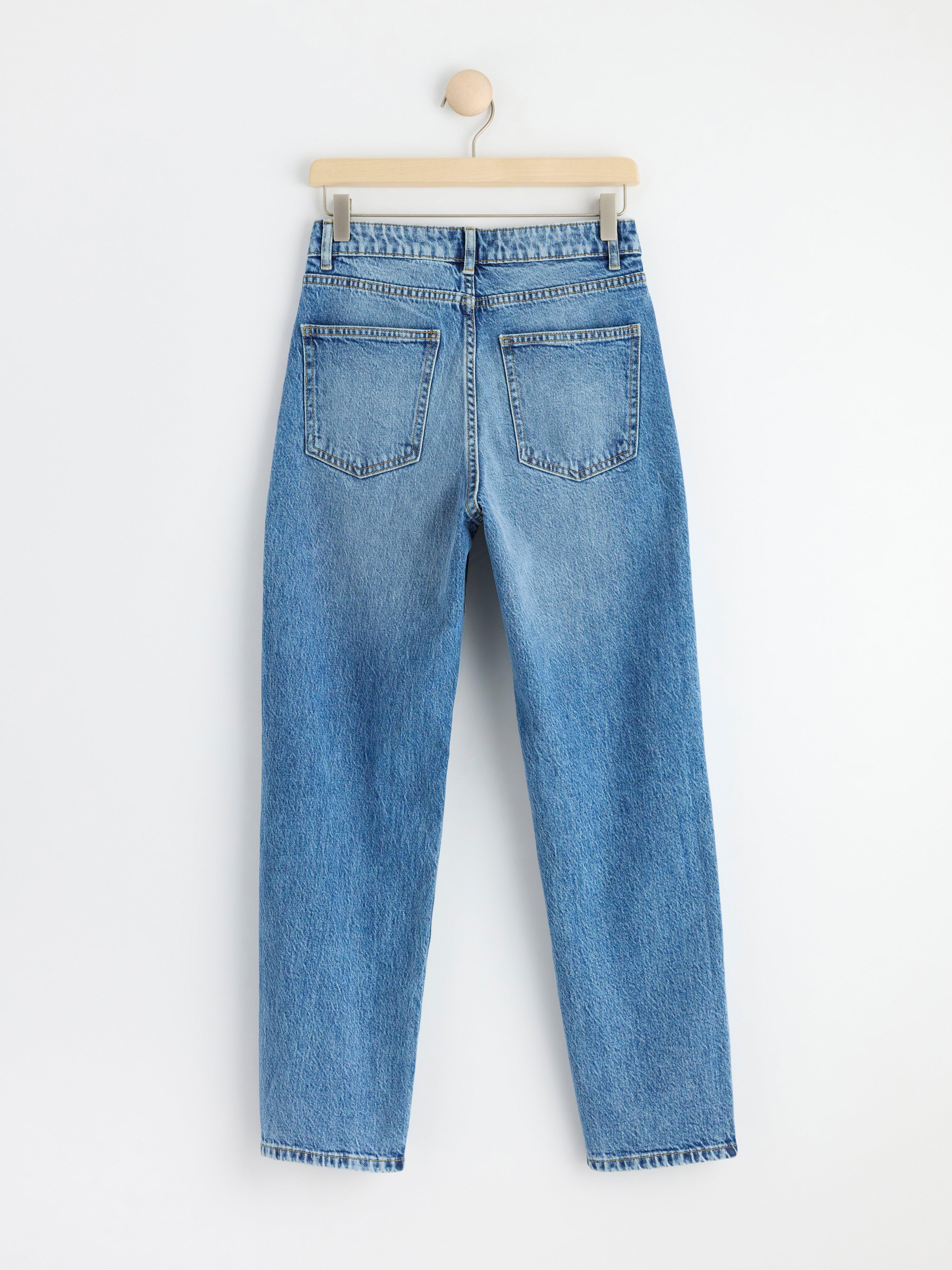 NEA Cropped straight jeans Denim blue