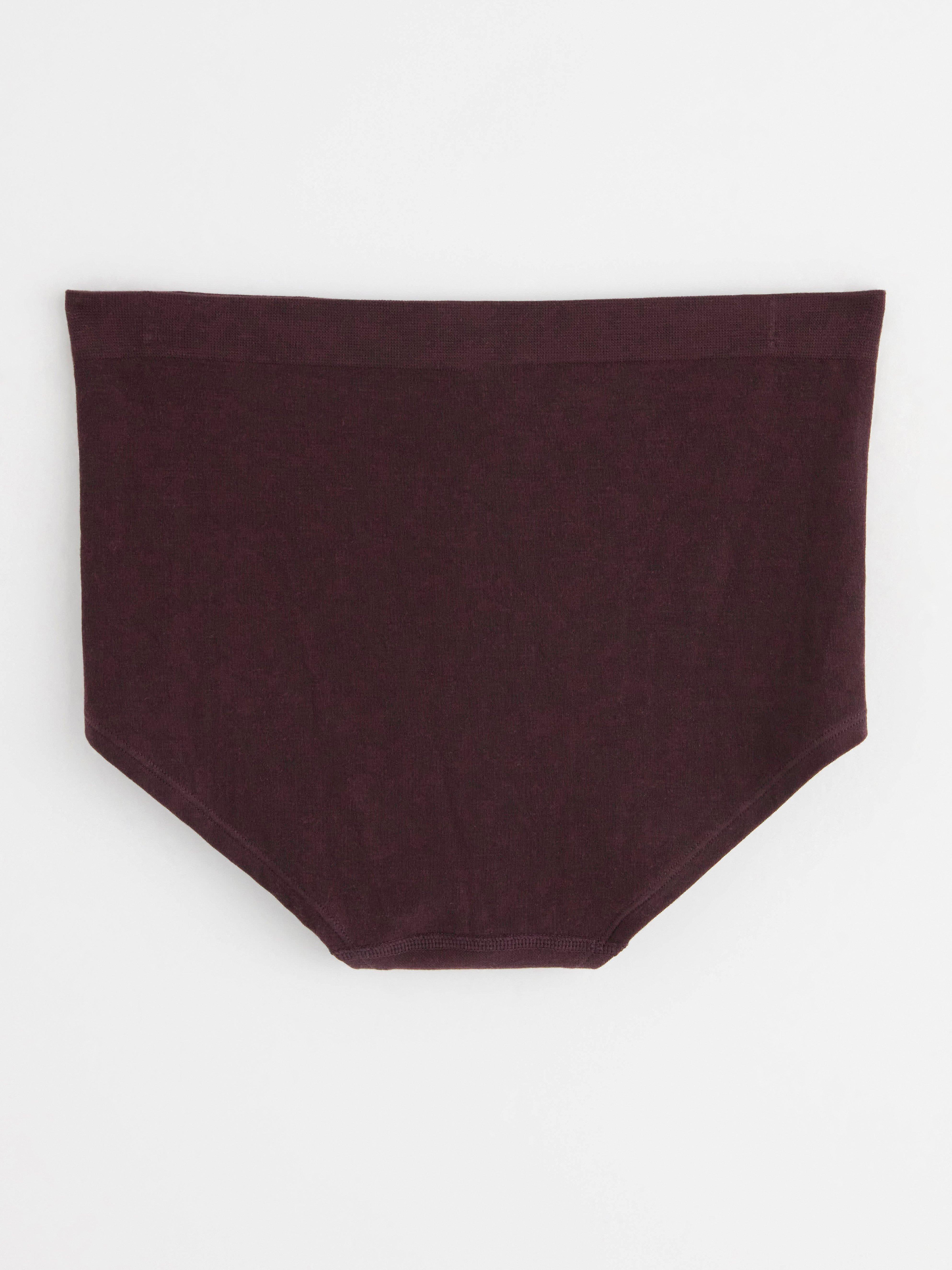 Seamless high waist briefs Dark Dusty Lilac