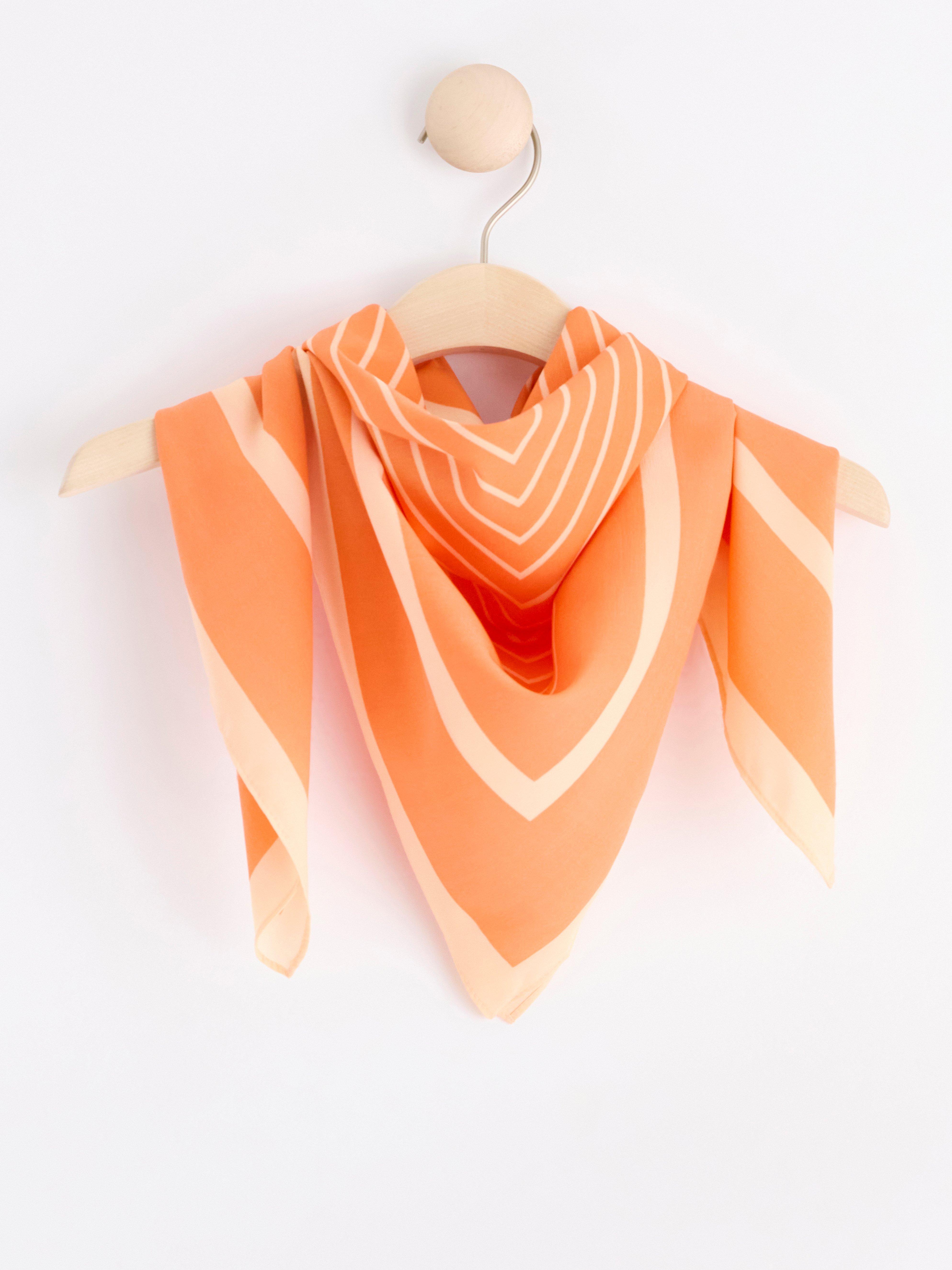 Patterned scarf Orange