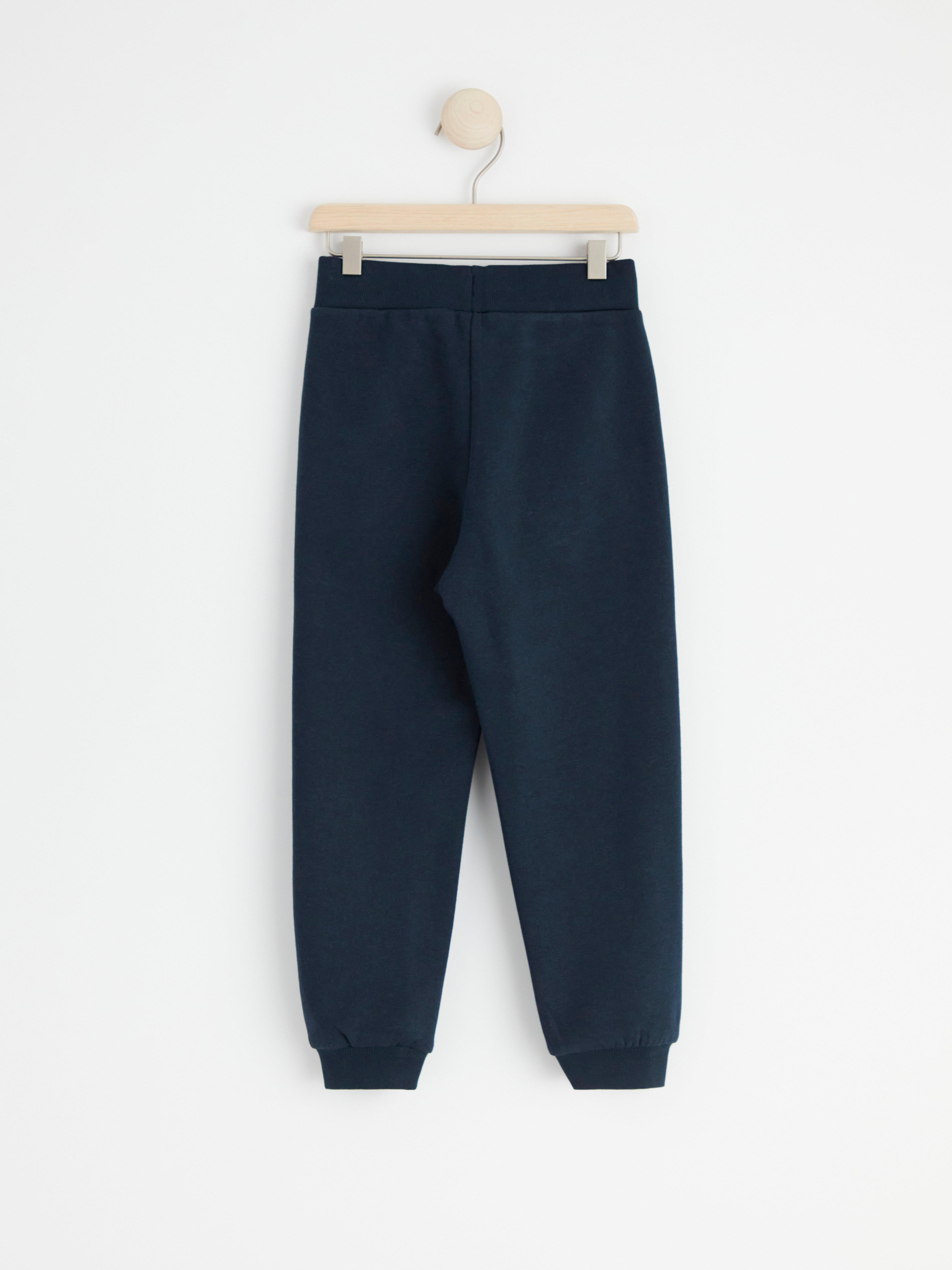 Joggers with brushed inside Dark Navy