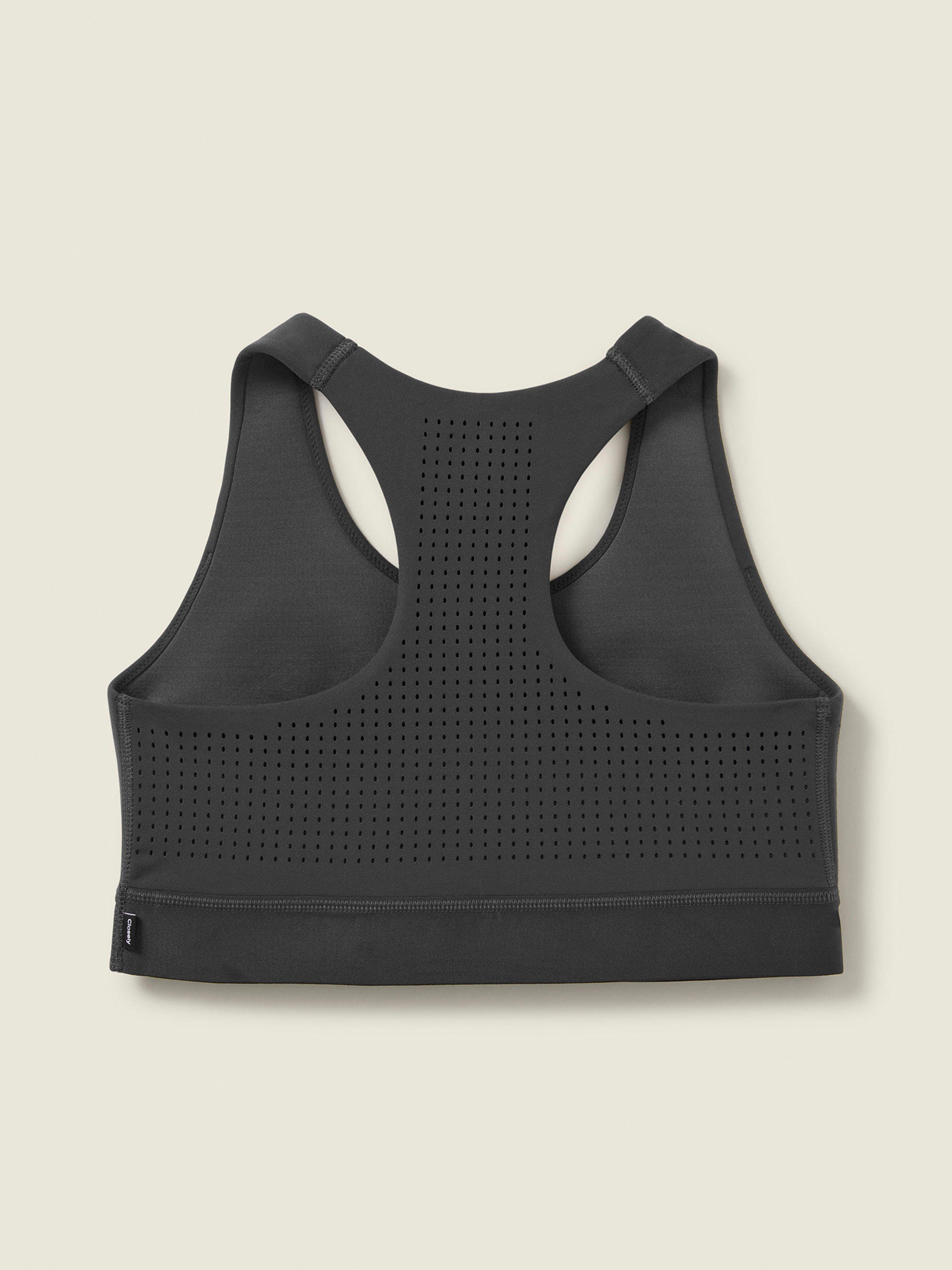 Closely - The Medium Support Sports Top Dark Grey