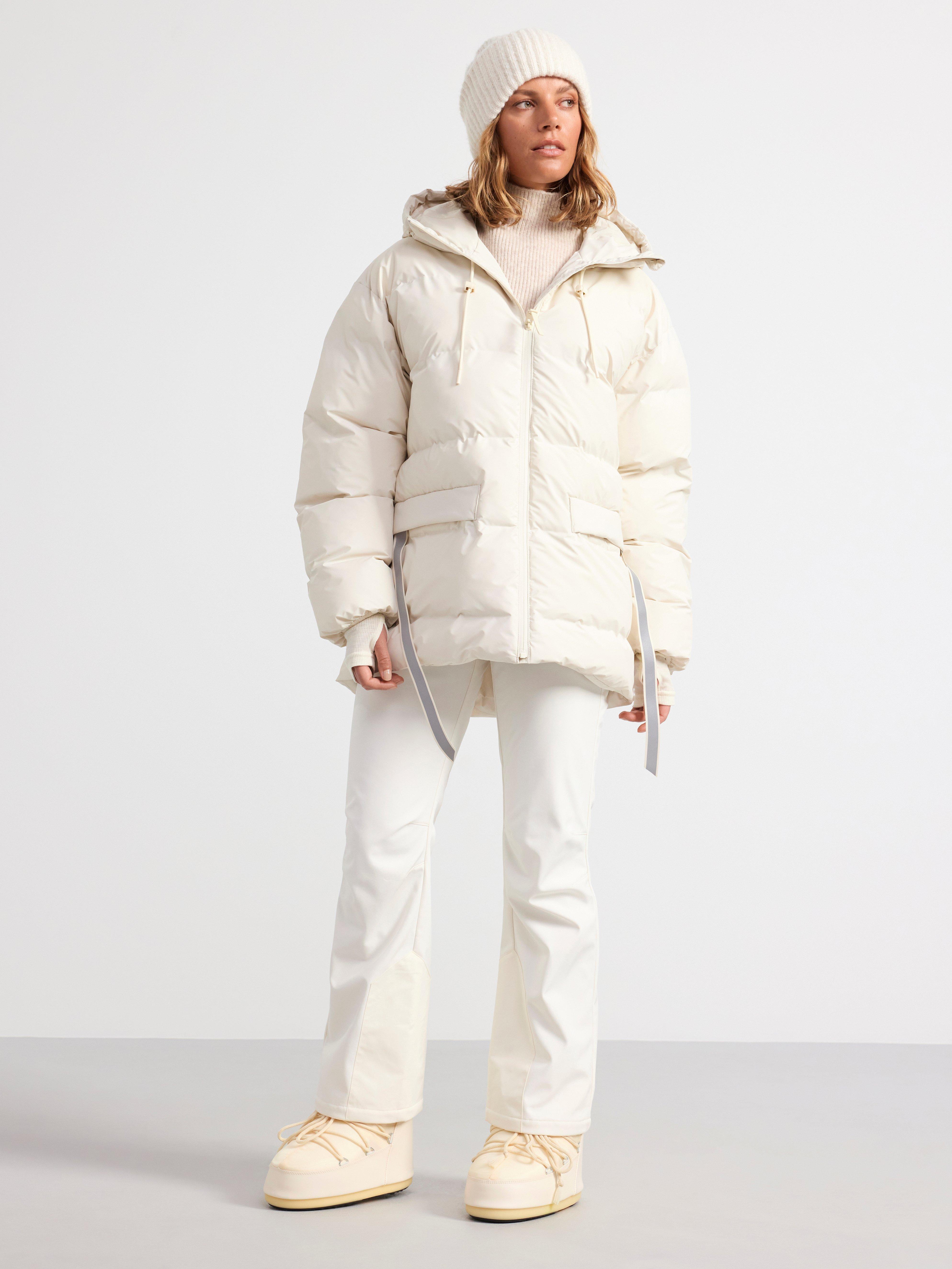 Ski trousers in softshell Light White