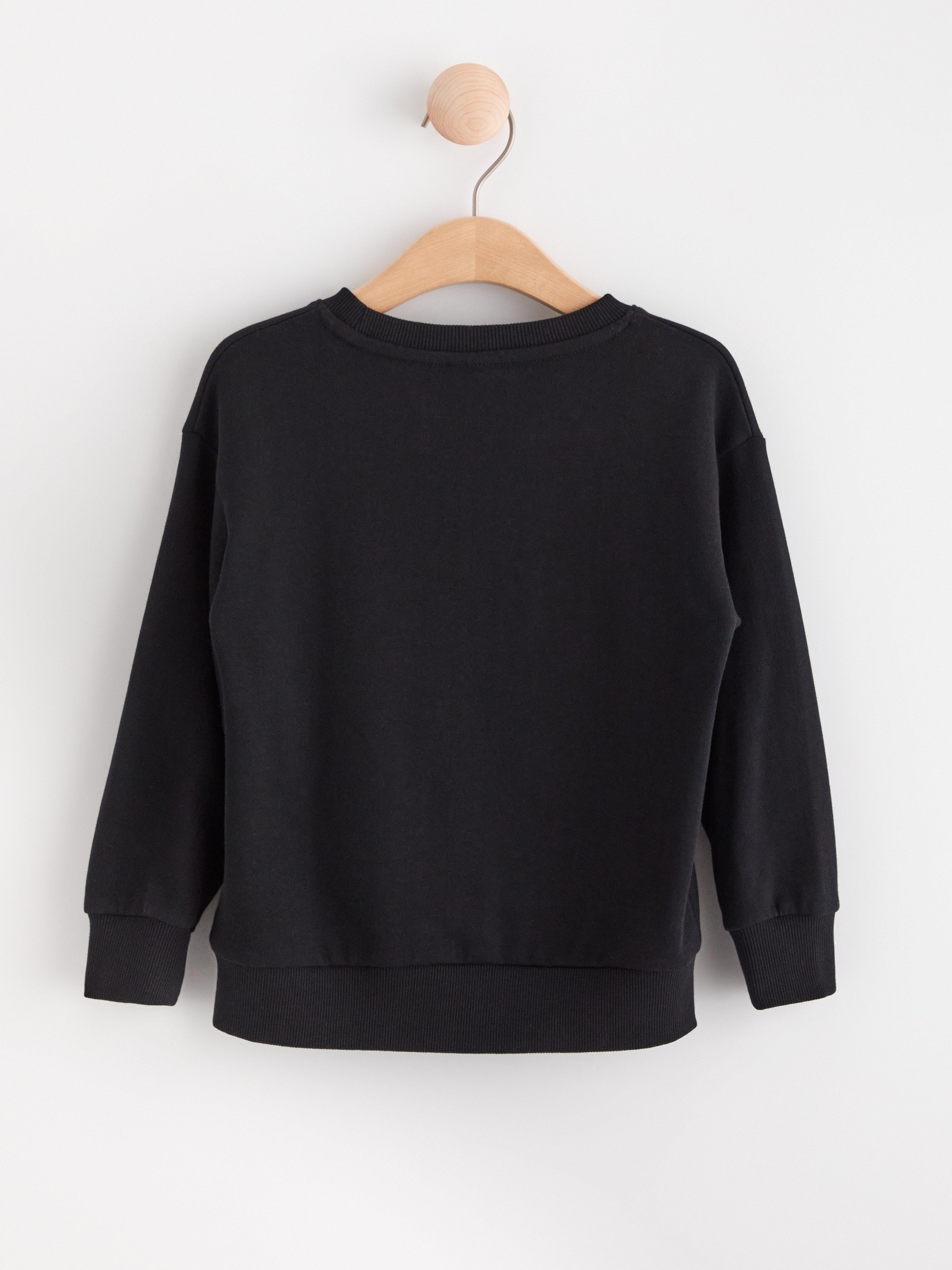 Sweatshirt halloween print Black