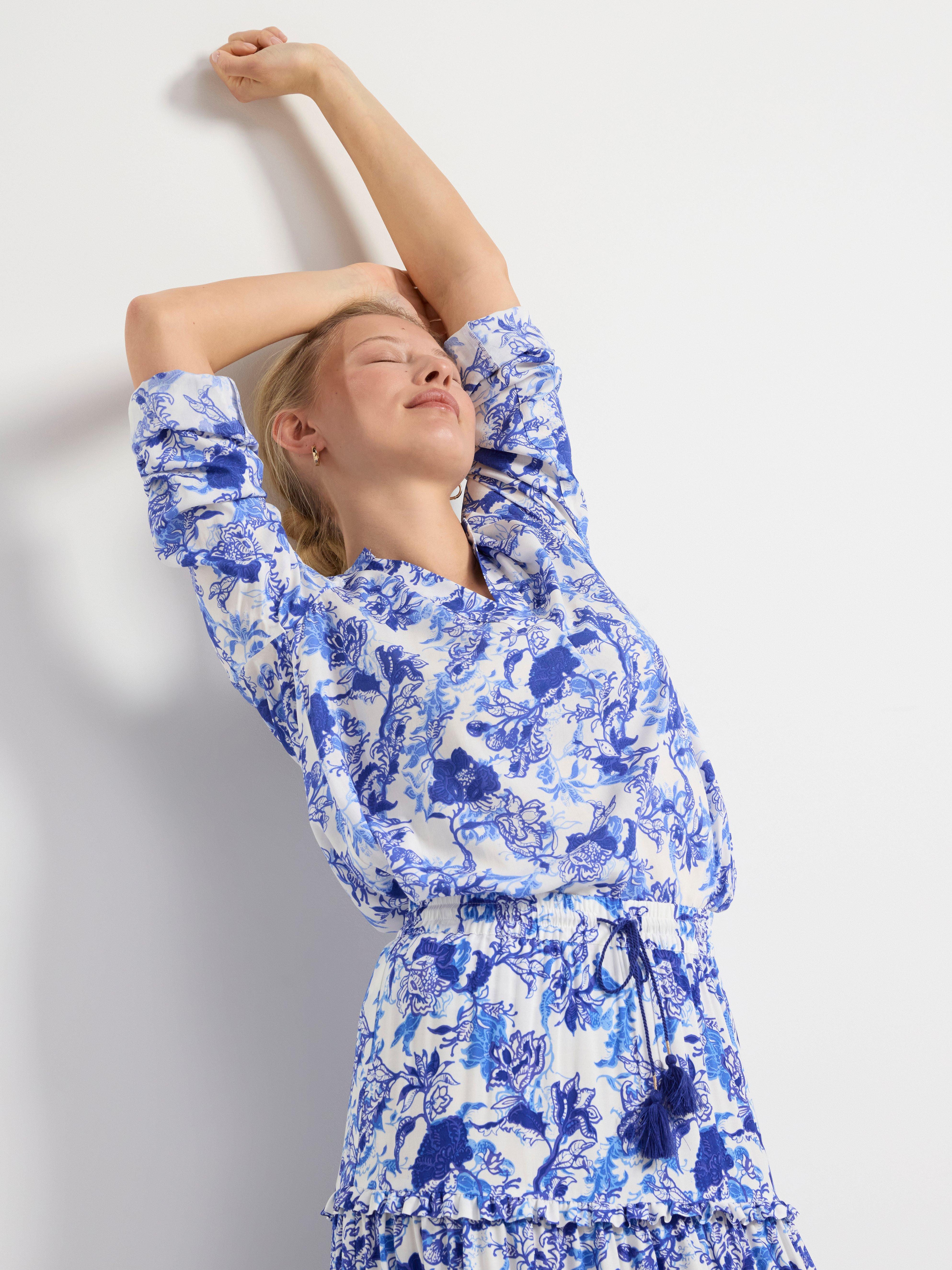 Long sleeve blouse Light Dusty White