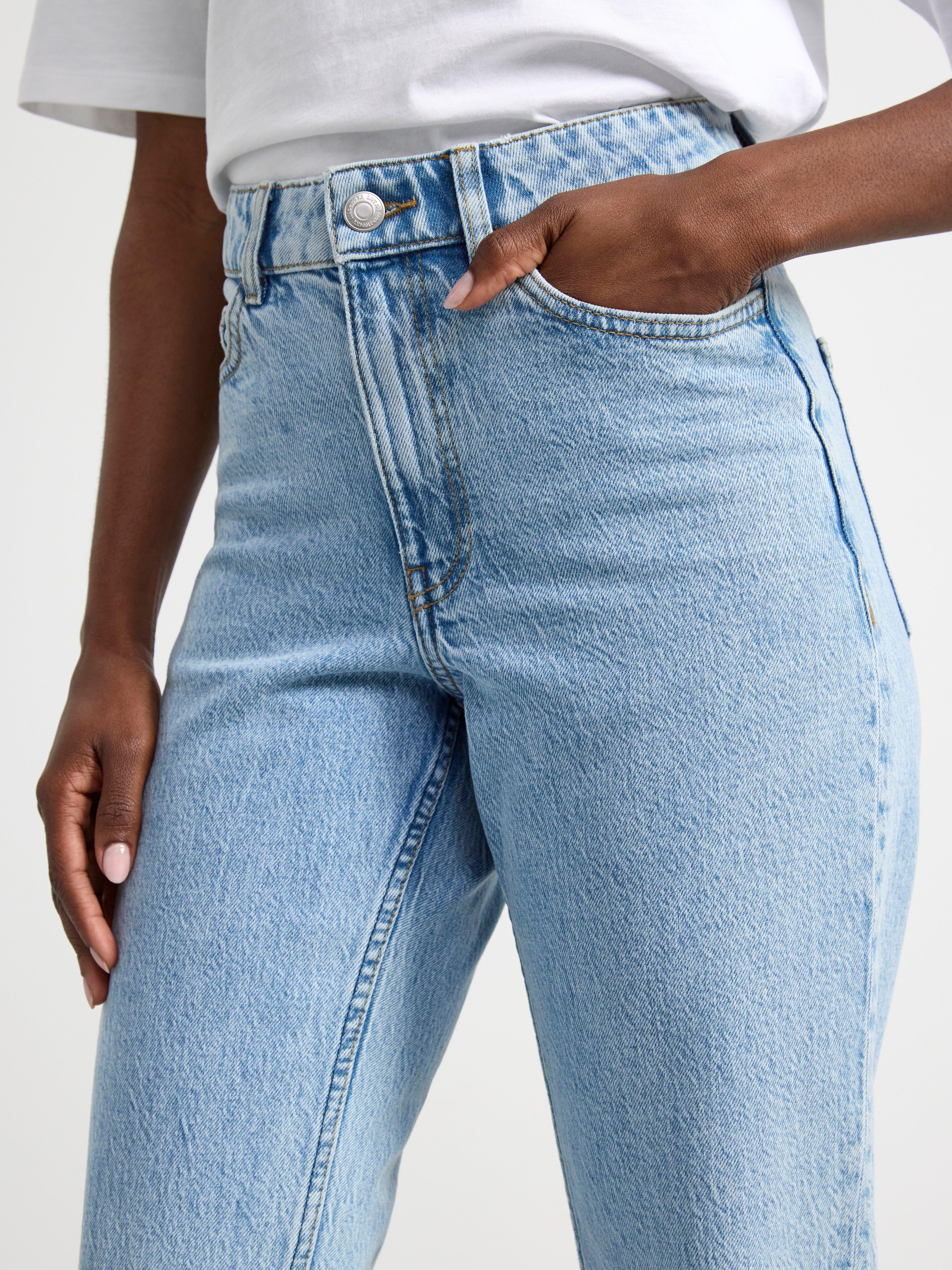 NEA Cropped straight jeans Light denim