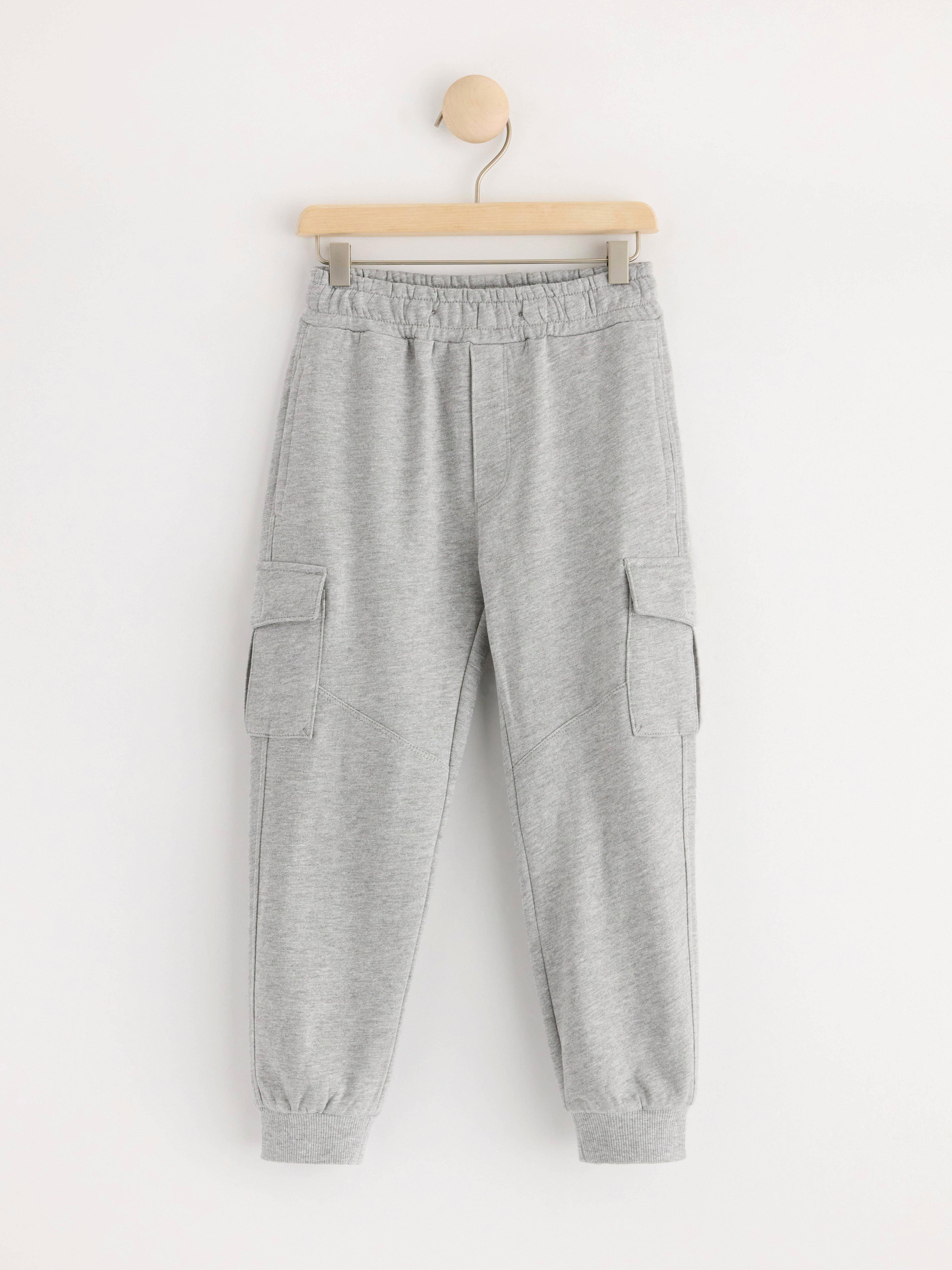 Joggers with brushed inside Grey Melange