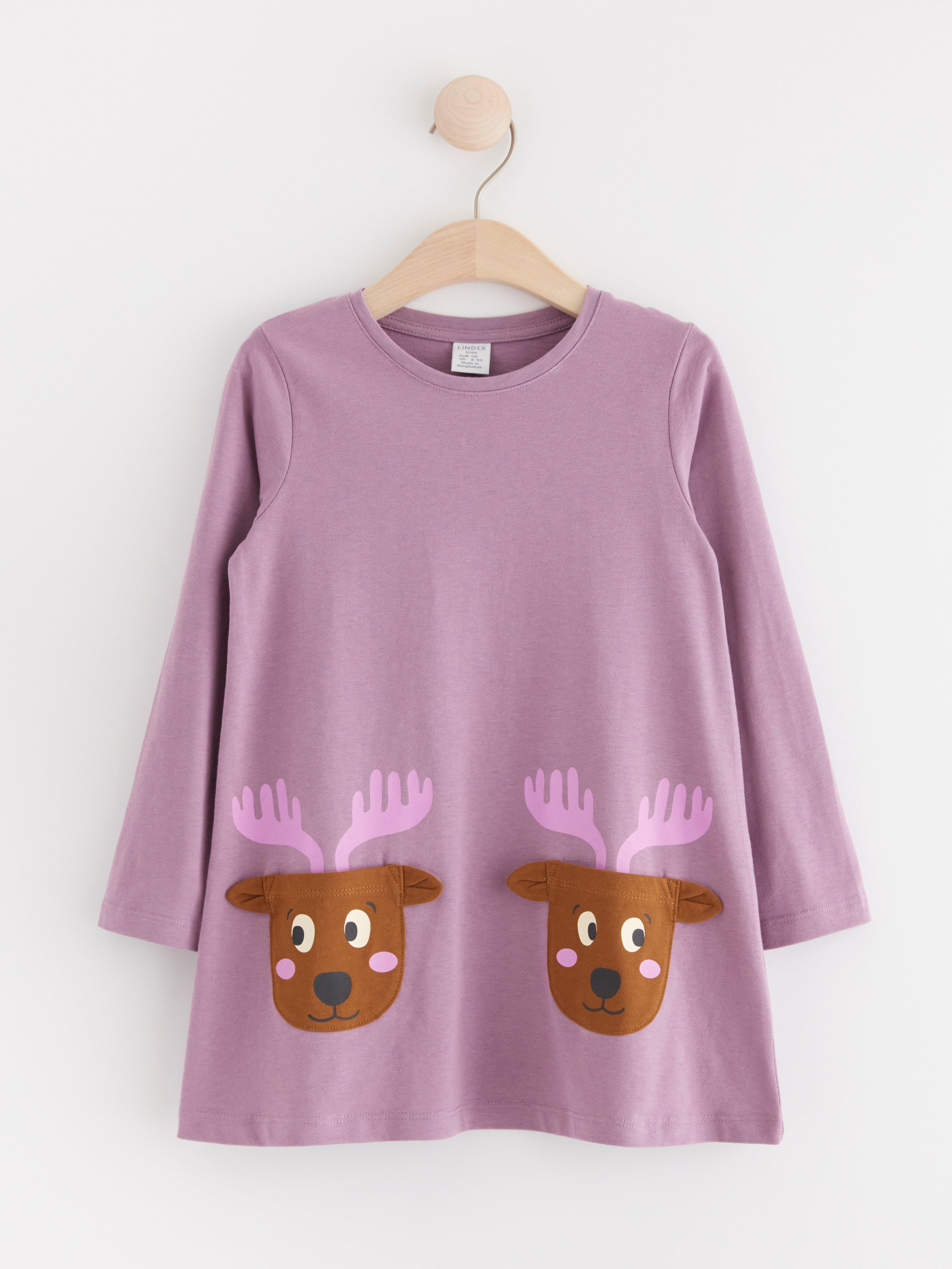Tunic with long sleeve Light Dusty Lilac