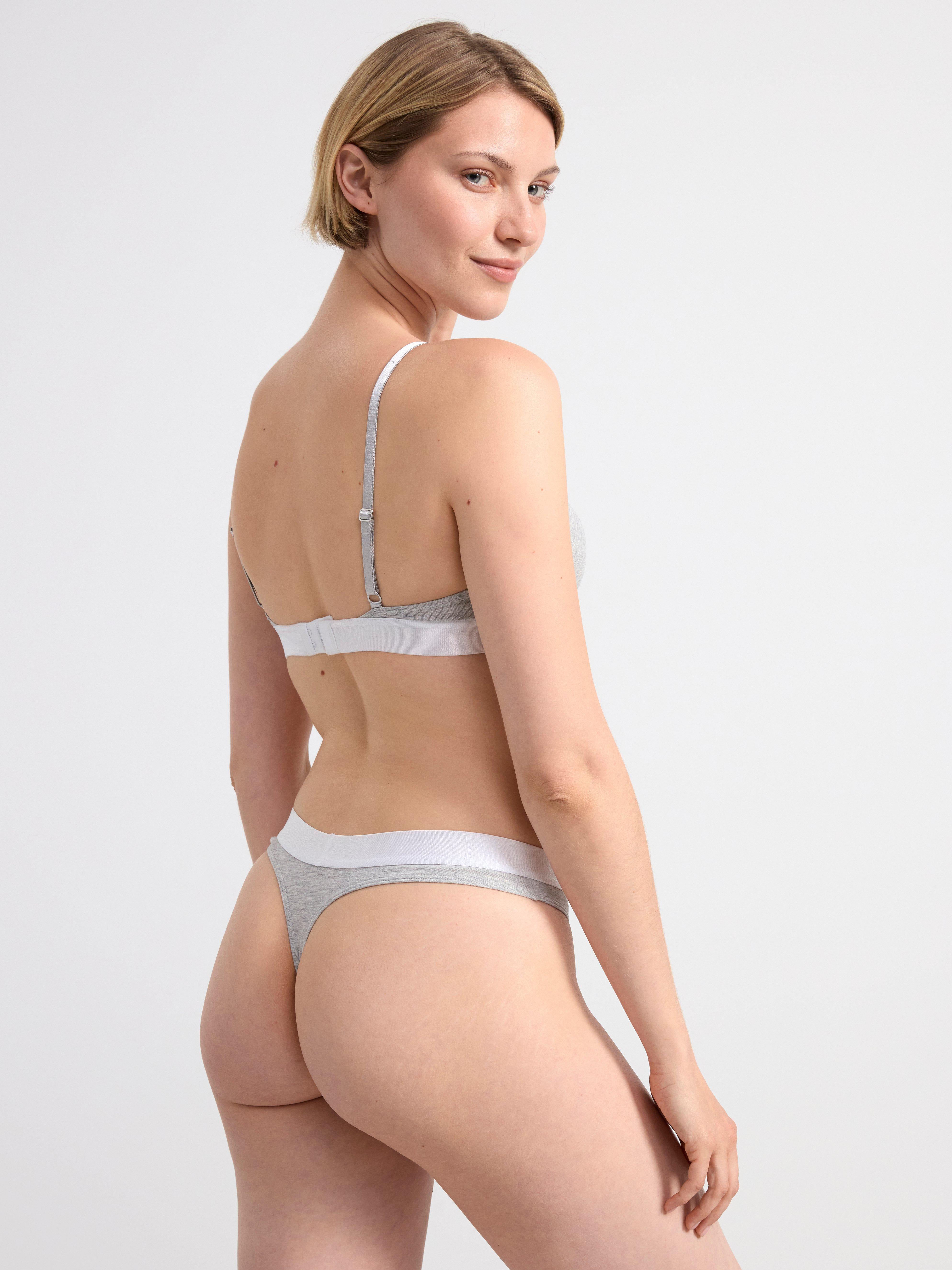 Soft bra with cut out detail Light Grey Melange