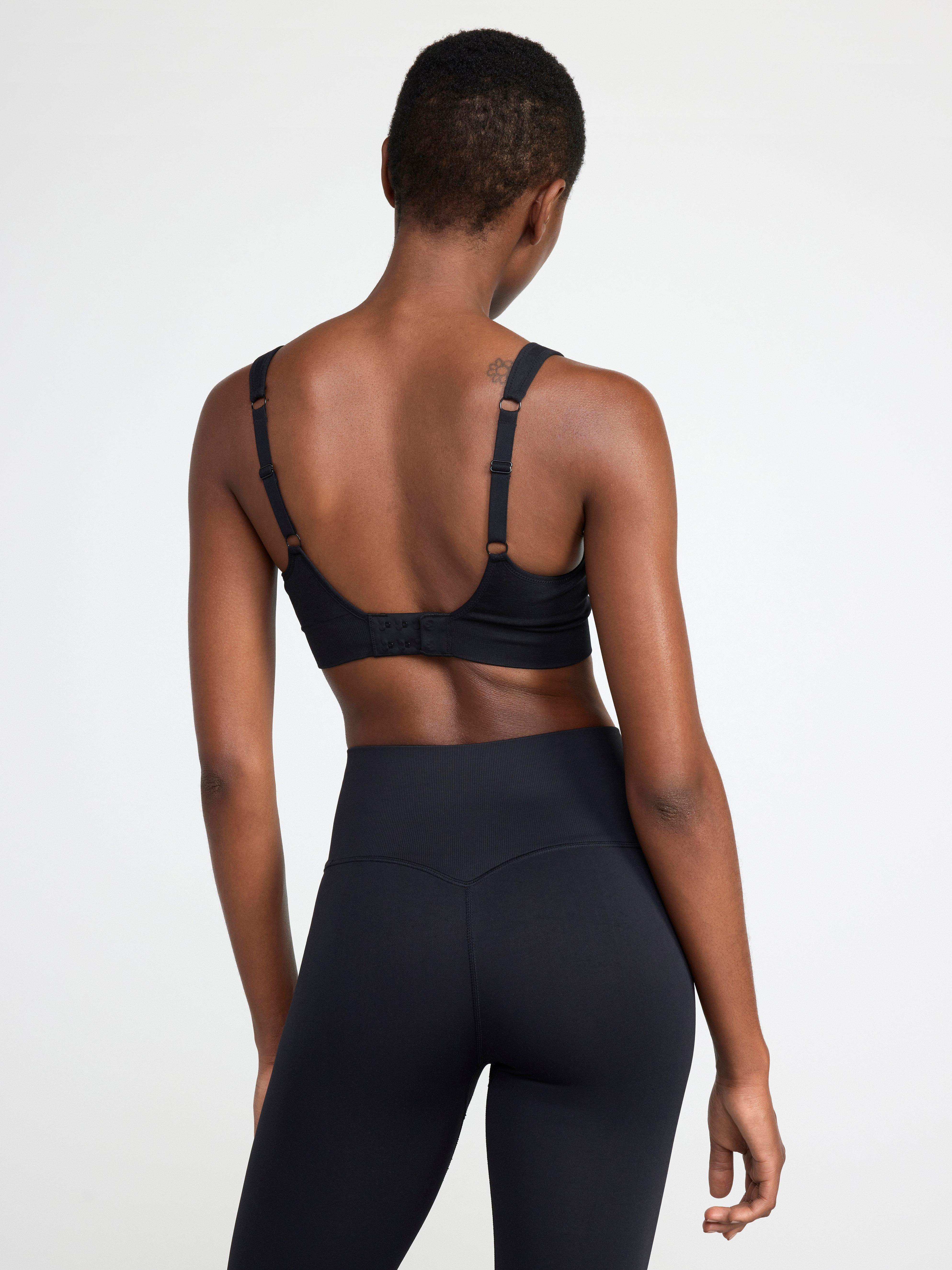 Seamless sports bra light support Black