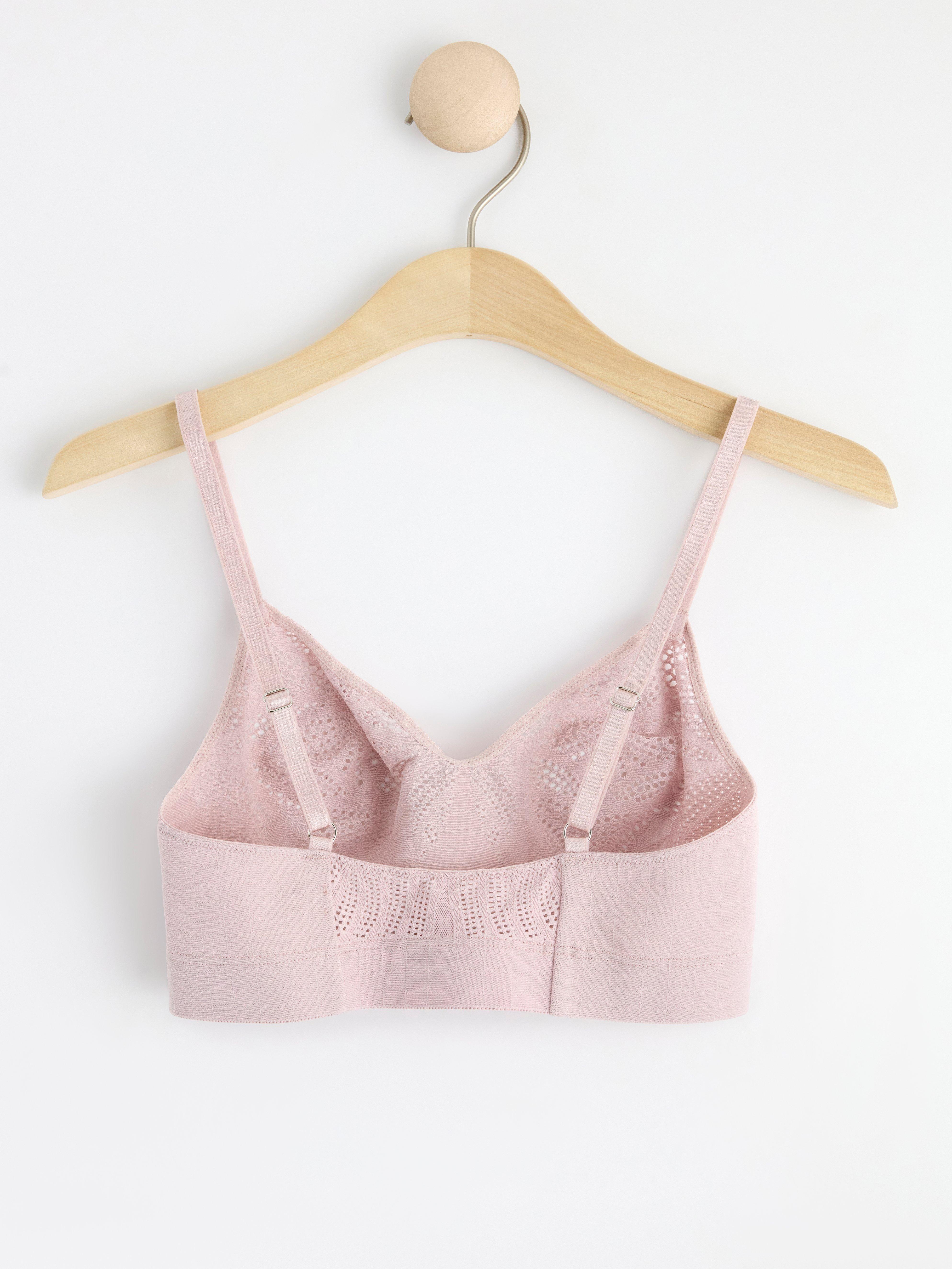 Seamless Inntrix lace soft bra Light Dusty Pink